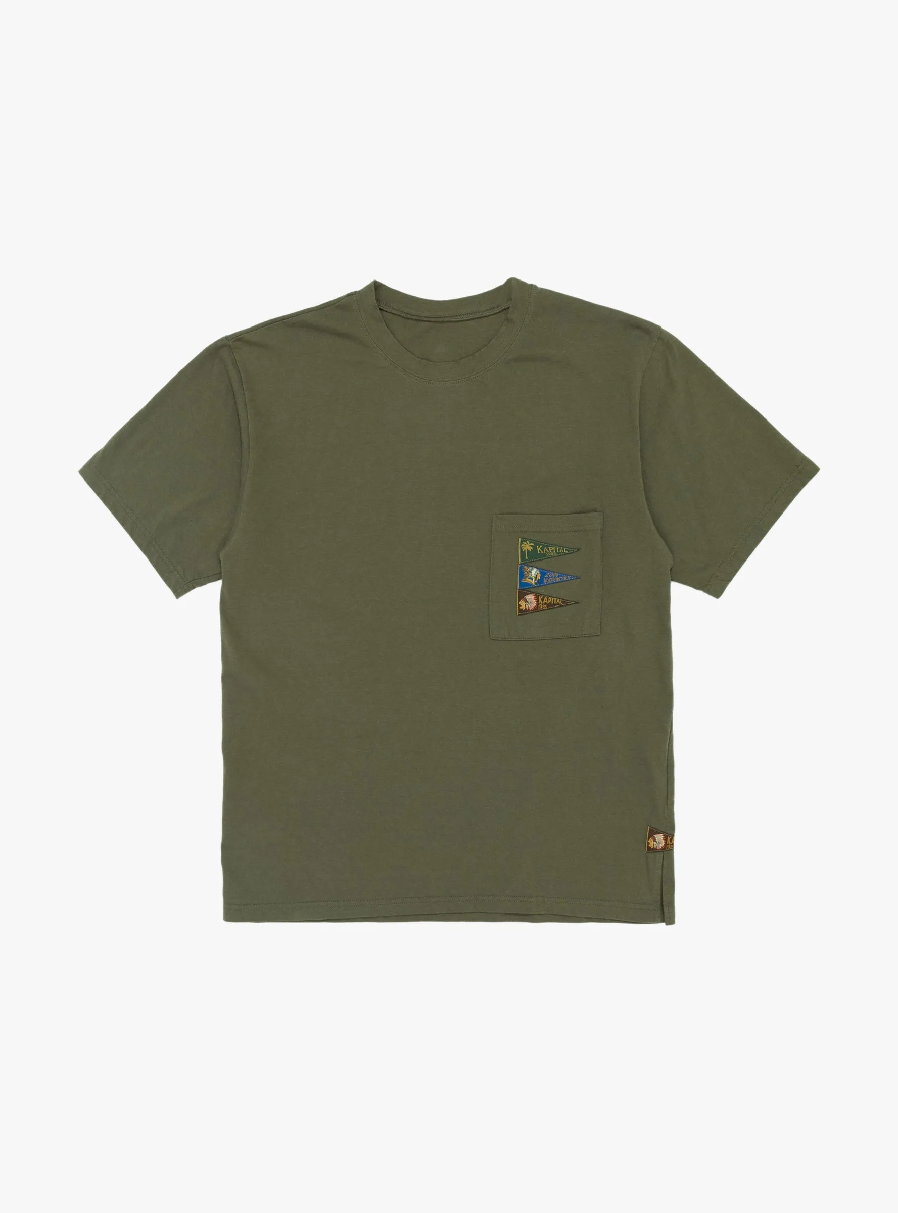20 Jersey Pennant Tee (4 Flags) Khaki