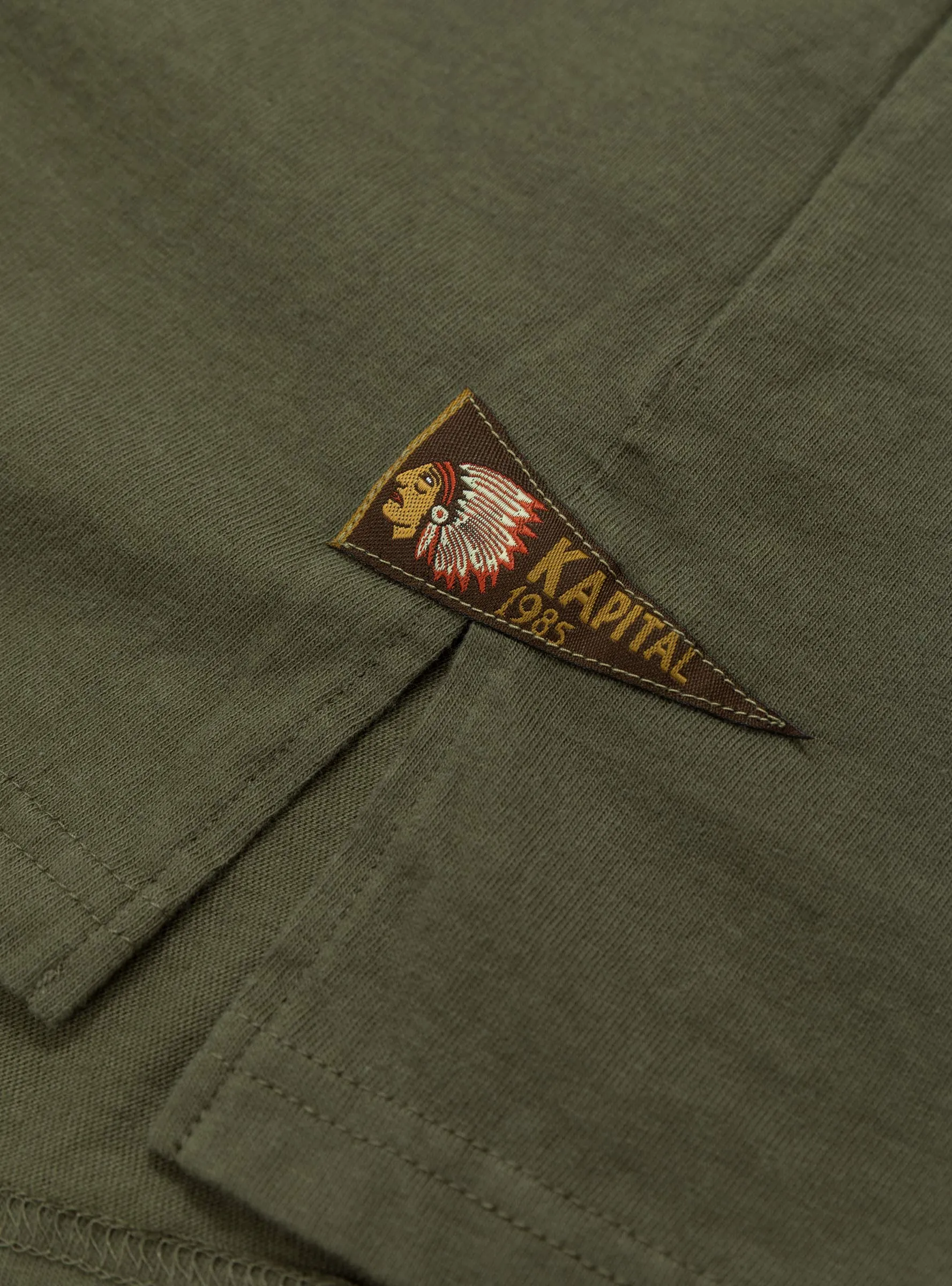 20 Jersey Pennant Tee (4 Flags) Khaki
