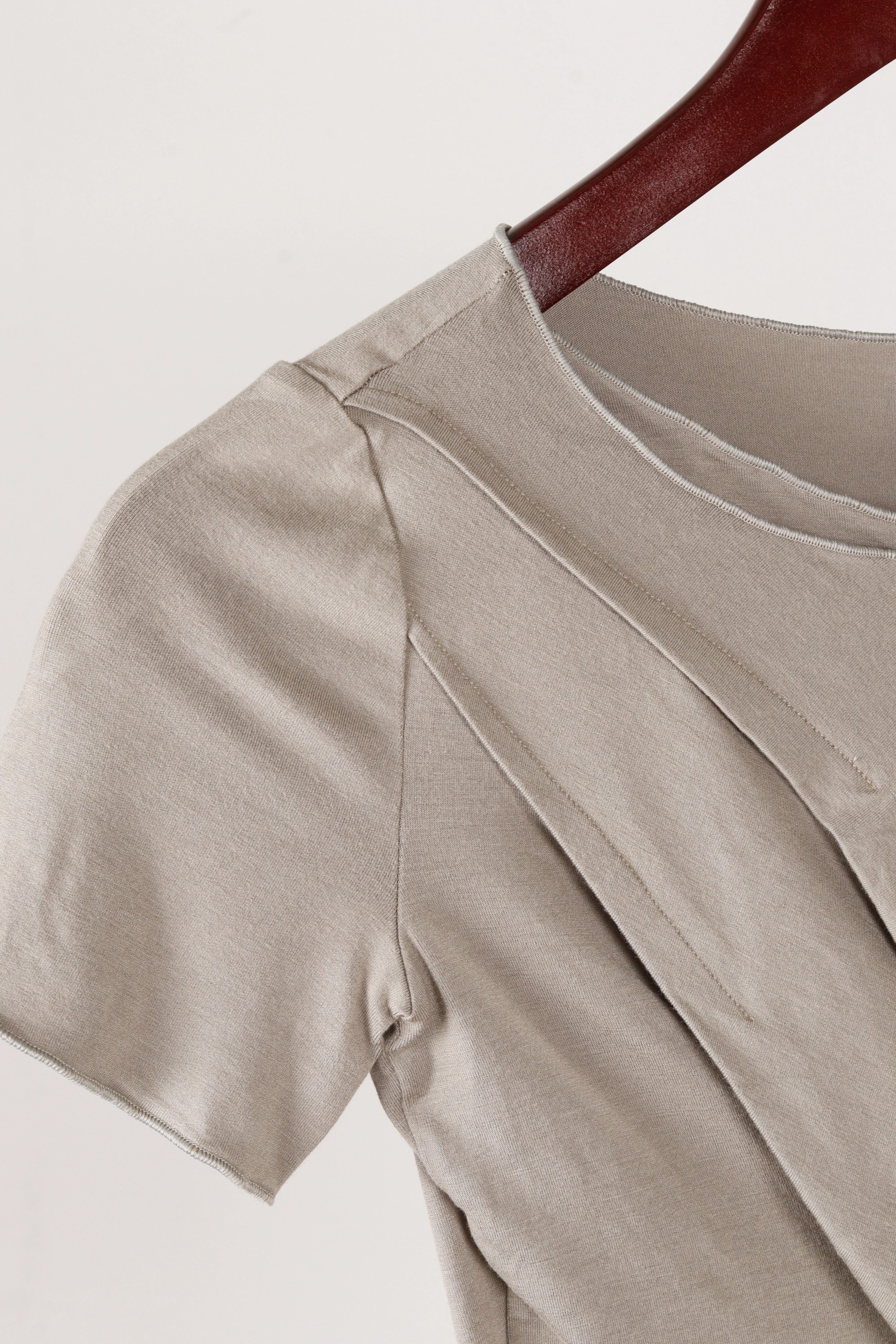 2000's Armani 'Asymmetric Ruffle' Elastane Top