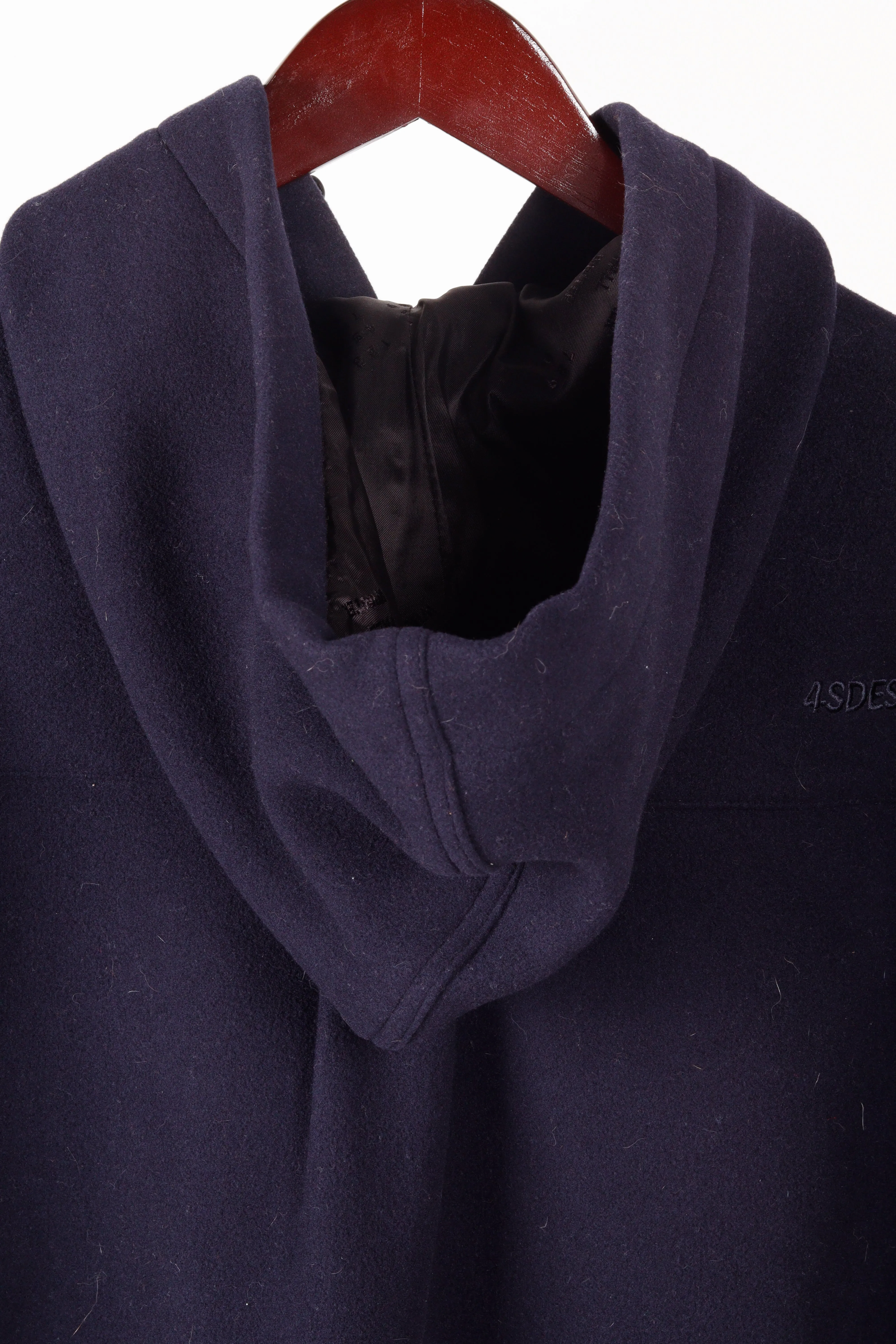 4SDesigns FW22 'Hooded Wool' Coat Navy (2022)