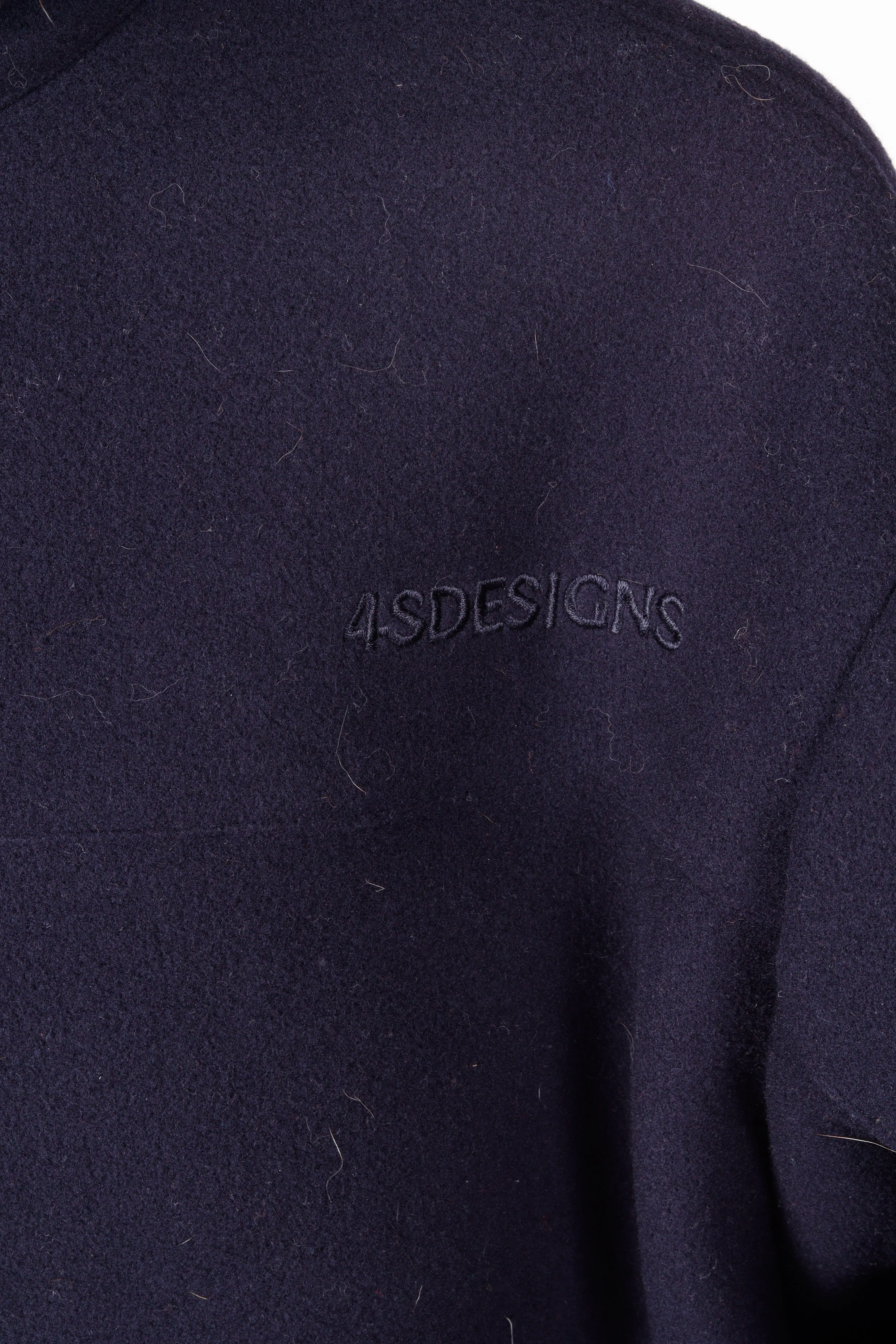 4SDesigns FW22 'Hooded Wool' Coat Navy (2022)
