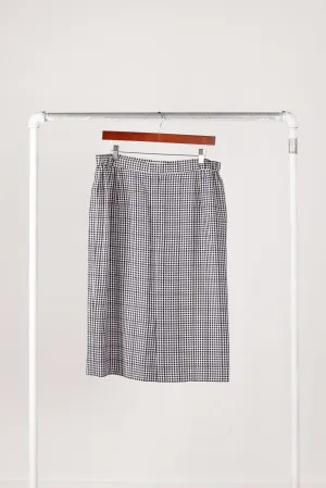 90's Givenchy Glamour 'Houndstooth' Pencil Skirt