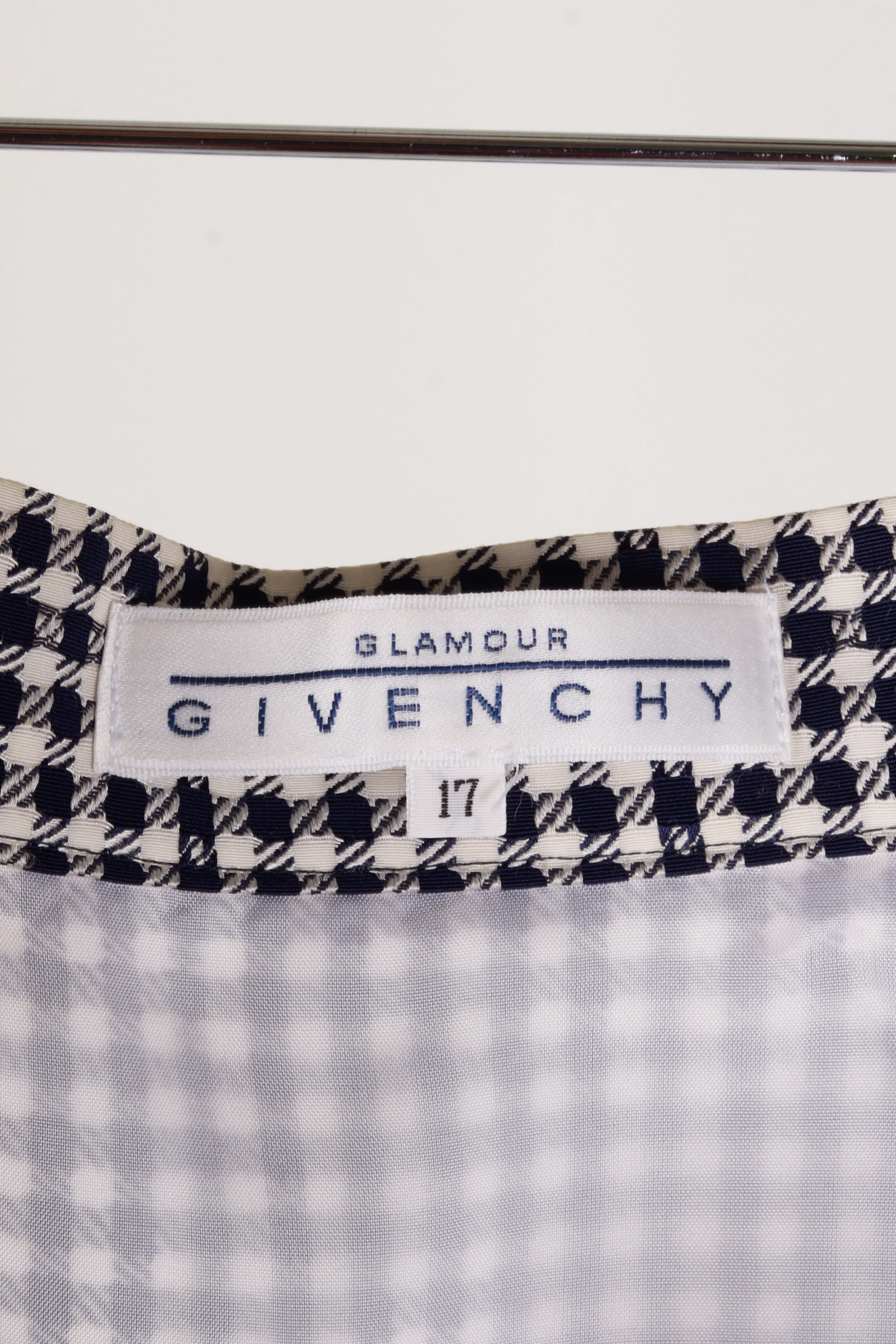 90's Givenchy Glamour 'Houndstooth' Pencil Skirt