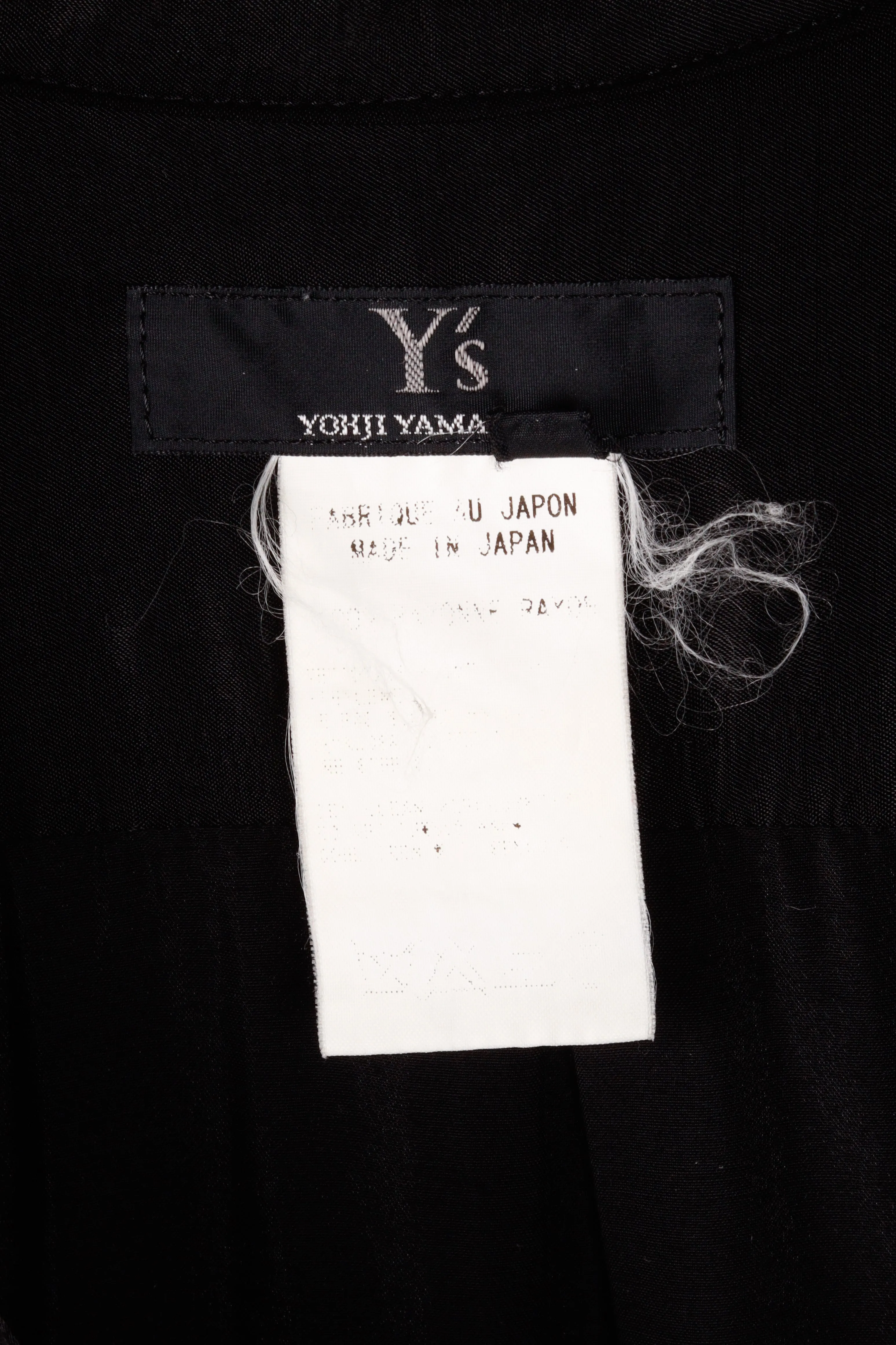 90's Y's Yohji Yamamoto Womens 'Silk Contrast Stripe' S/S Shirt