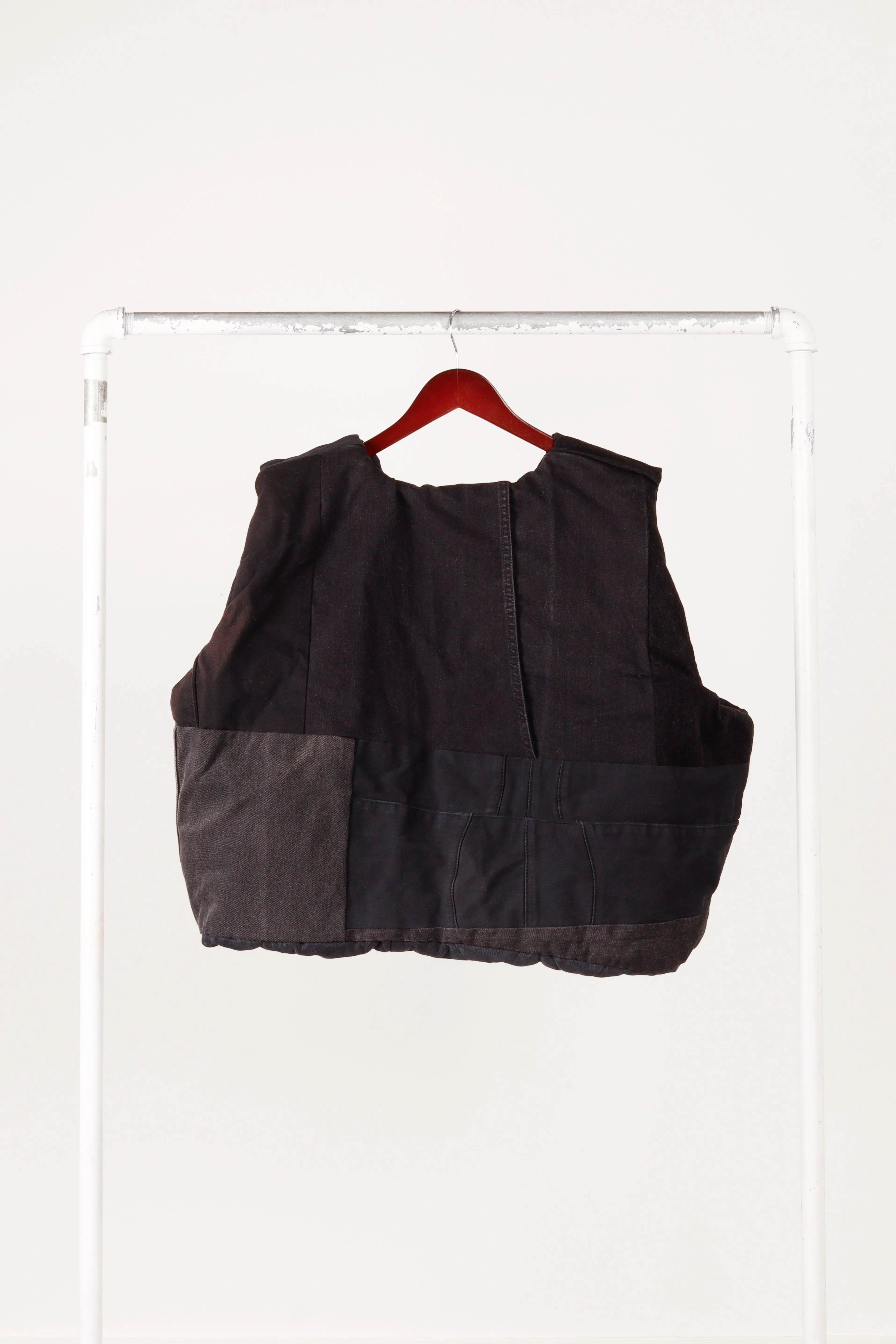 Alex Carter SS22 '5 Denim Reversible' Puffer Vest Black (2022)