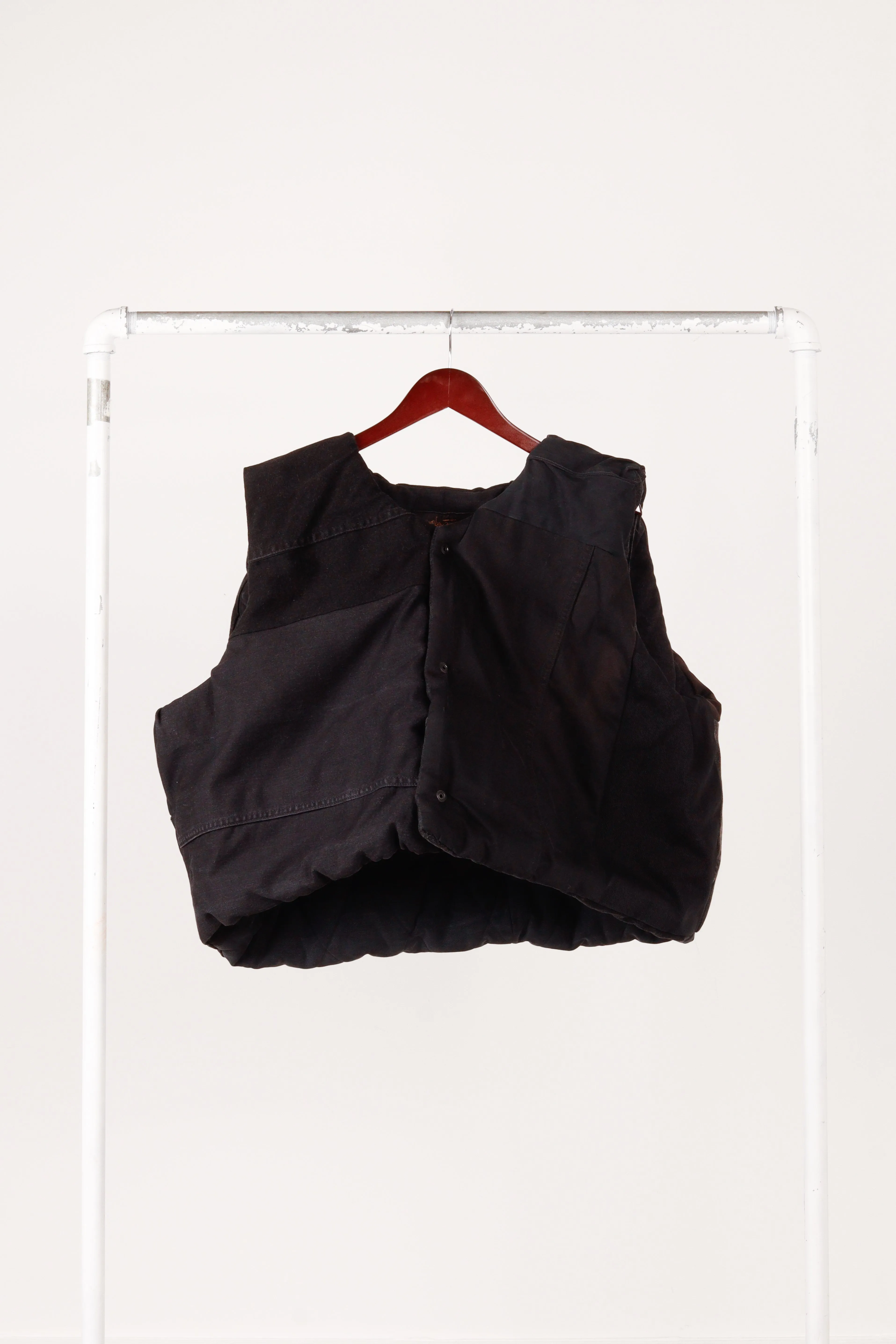 Alex Carter SS22 '5 Denim Reversible' Puffer Vest Black (2022)