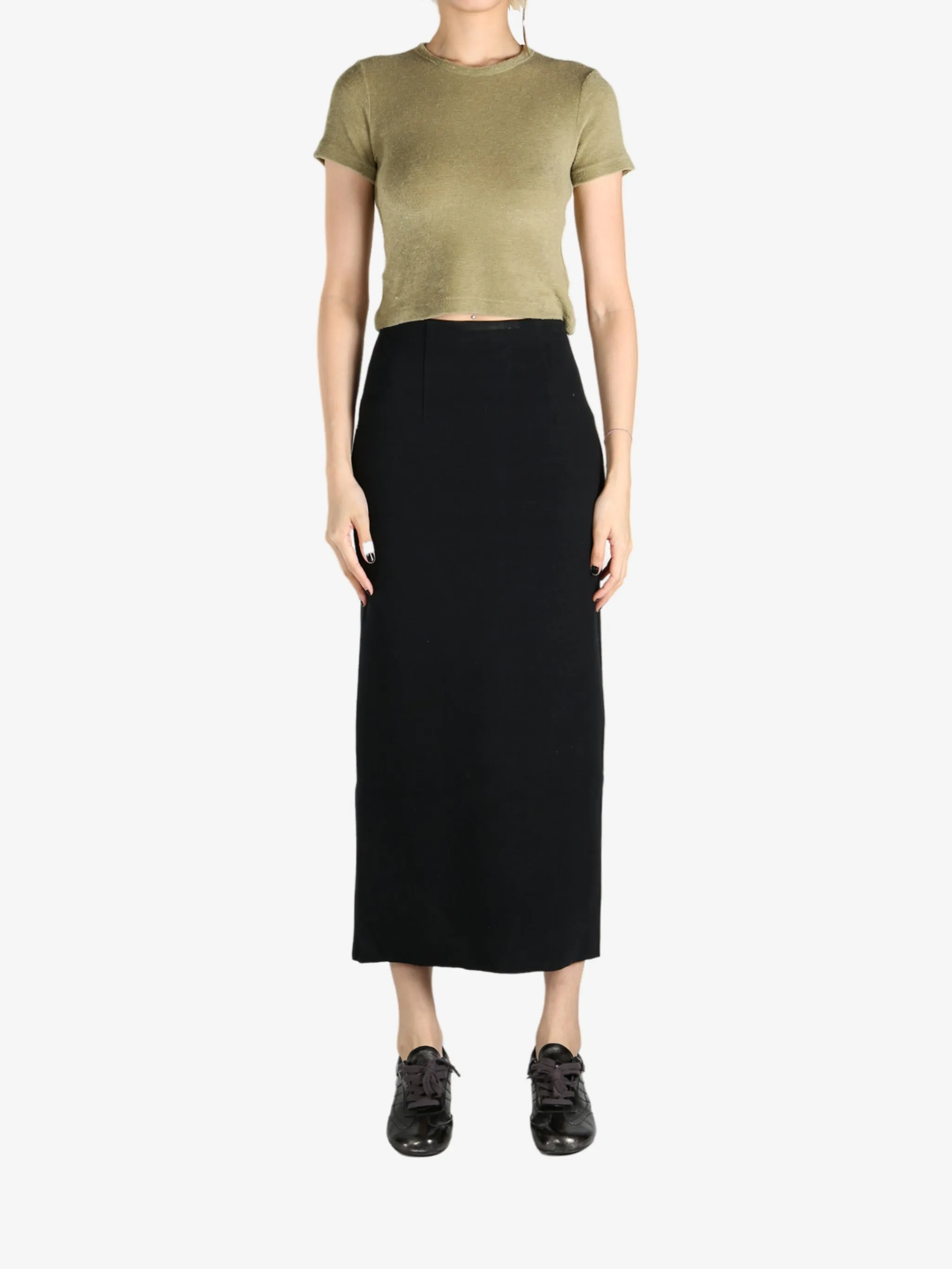 AURALEE - Women Washable Wool Pile T-Shirt