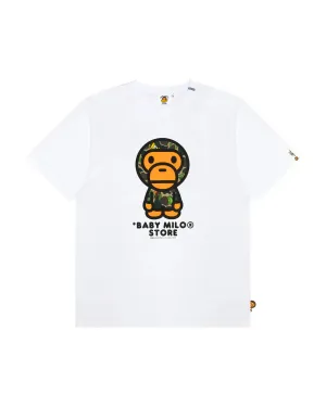 BABY MILO Short Sleeve T-Shirt White Milo regular fit tee