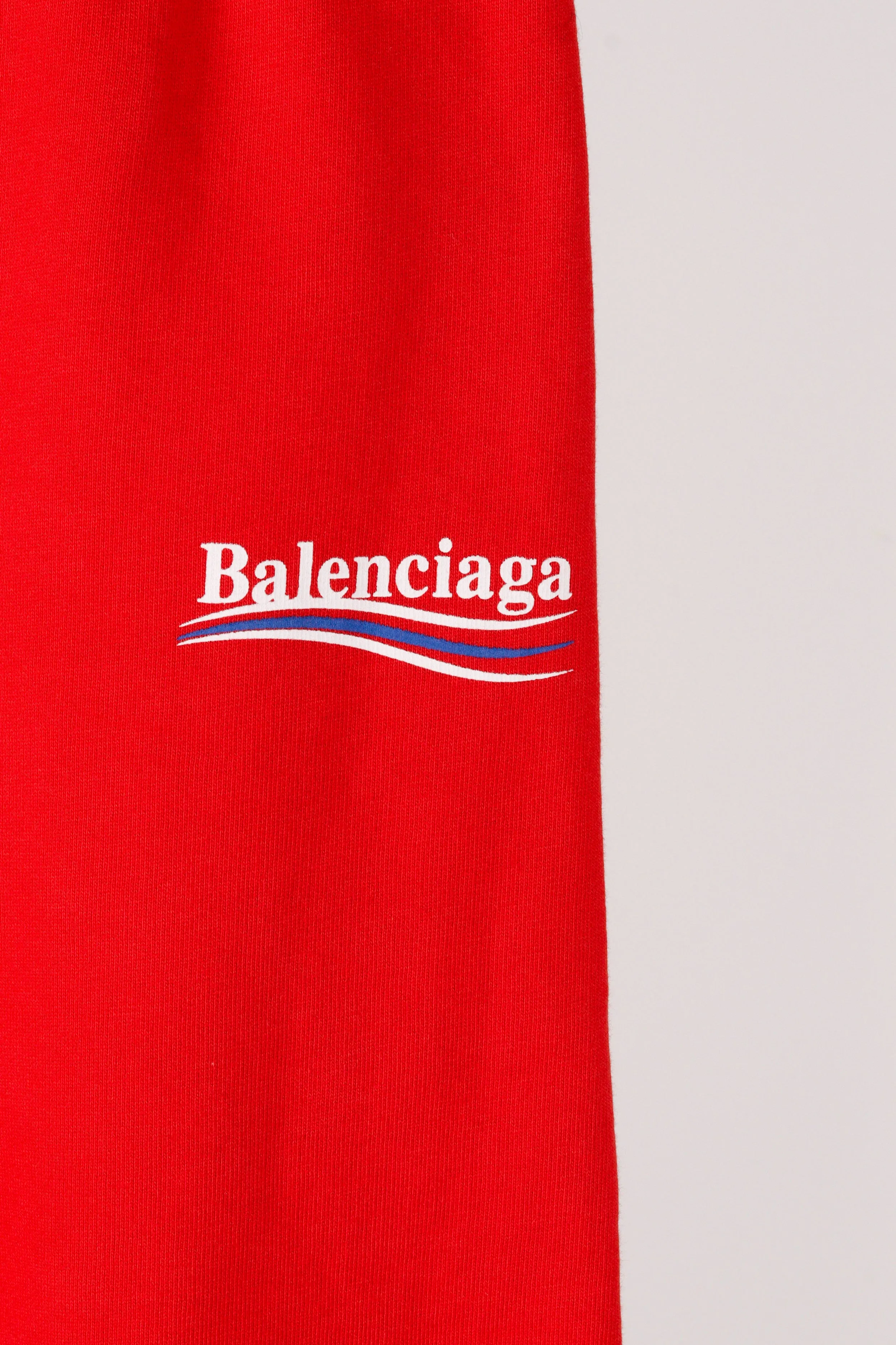 Balenciaga FW16 'Political Campaign' Youth Jogger Pants Red (2016)