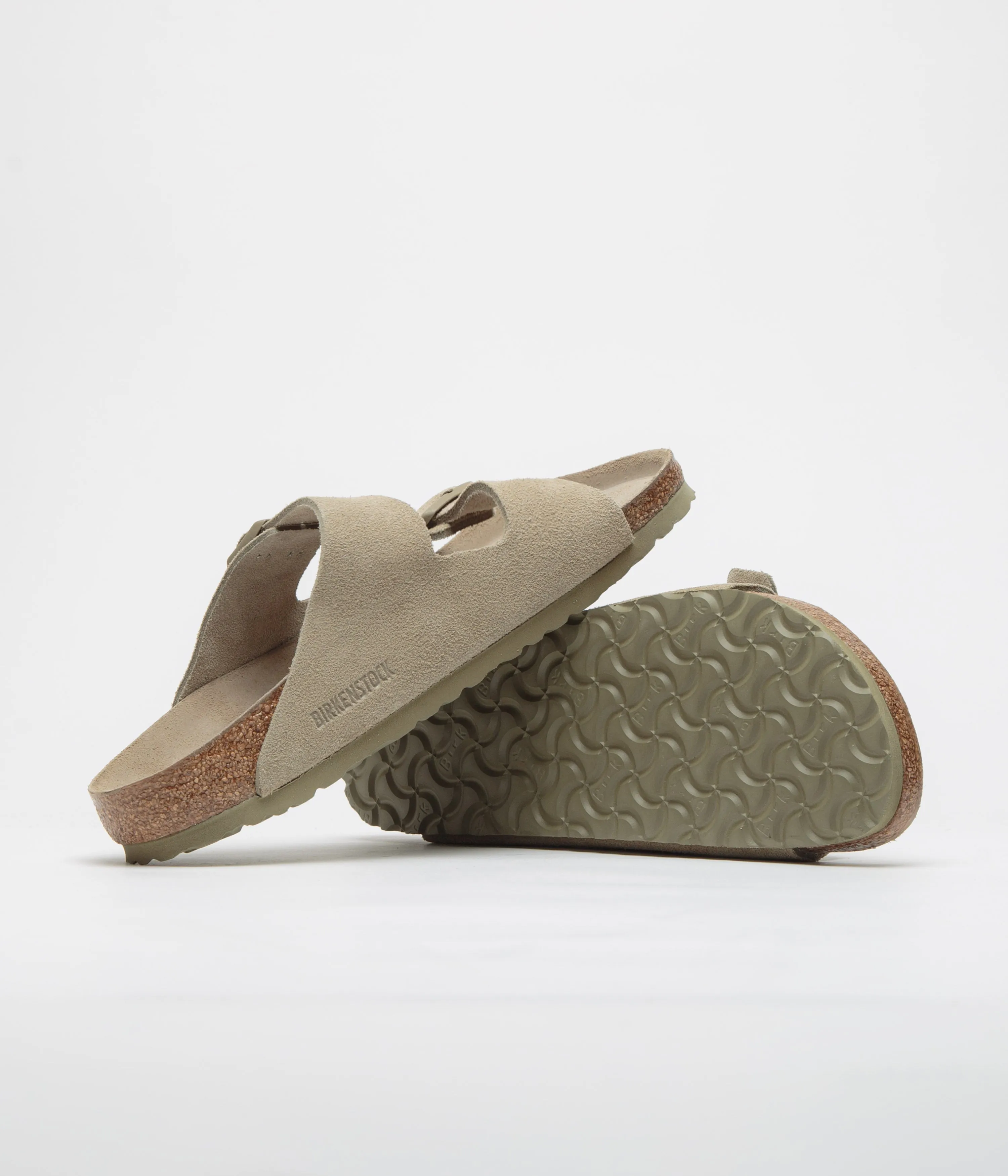 Birkenstock Arizona SFB Narrow Sandals - Faded Khaki