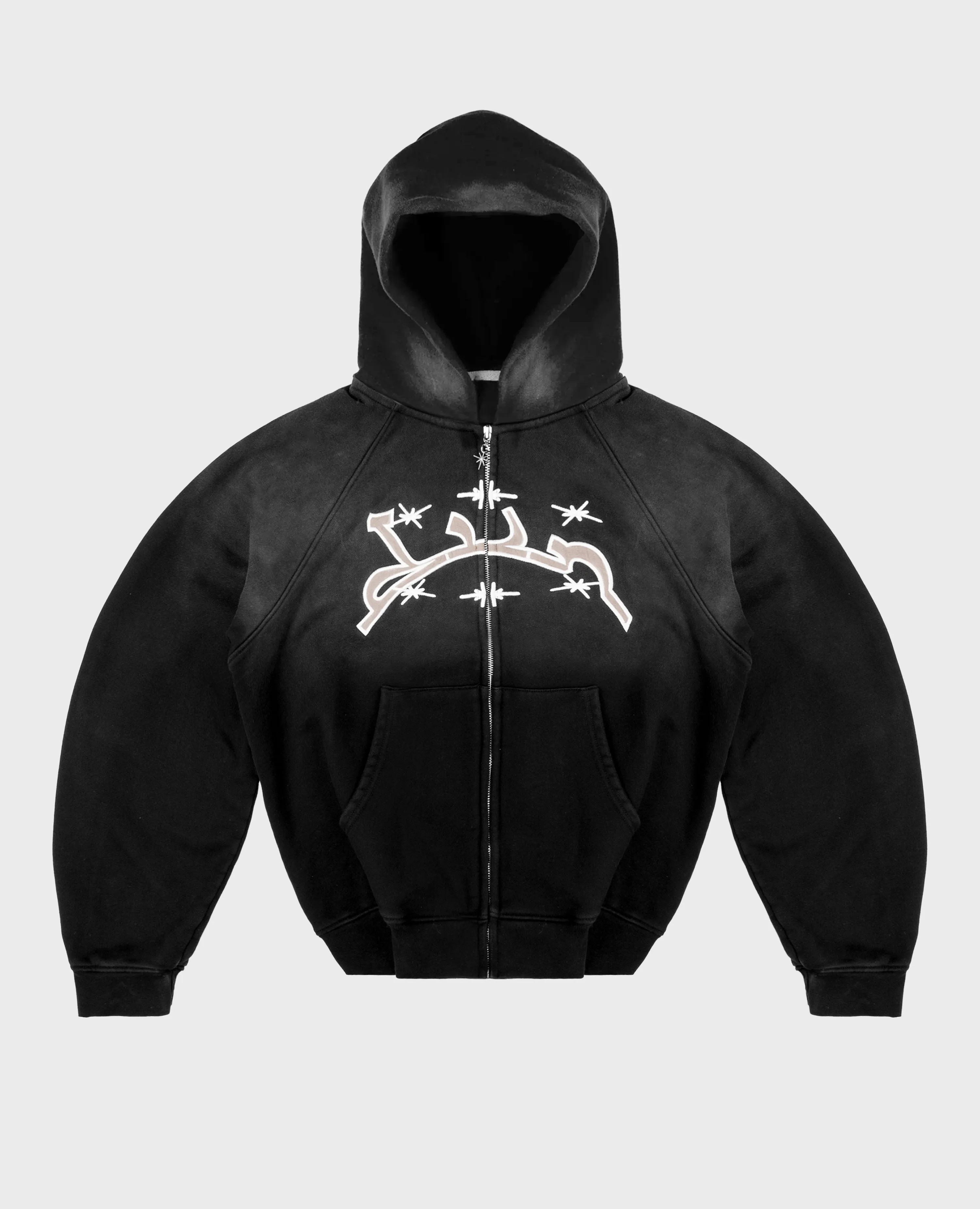 BLACK VINTAGE ZIP