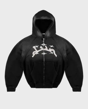 BLACK VINTAGE ZIP