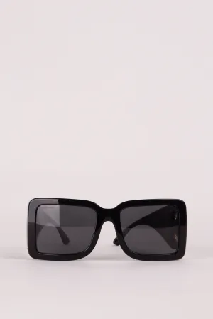 Burberry SS20 'Wide Frame B' Sunglasses Black Gold (2020)