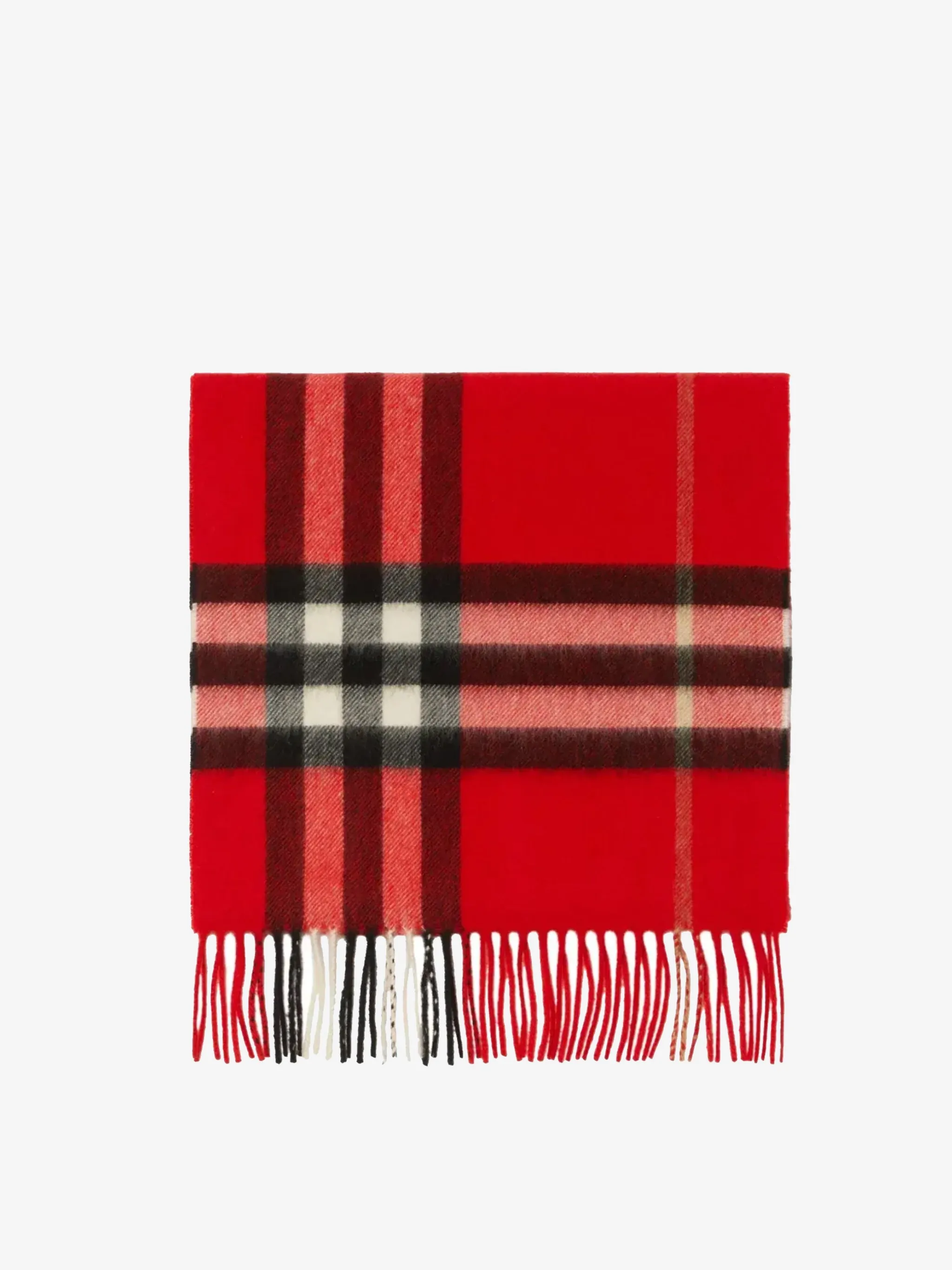 BURBERRY - Unisex Check Cashmere Scarf