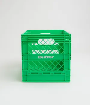 Butter Goods Collapsible Record Crate - Green