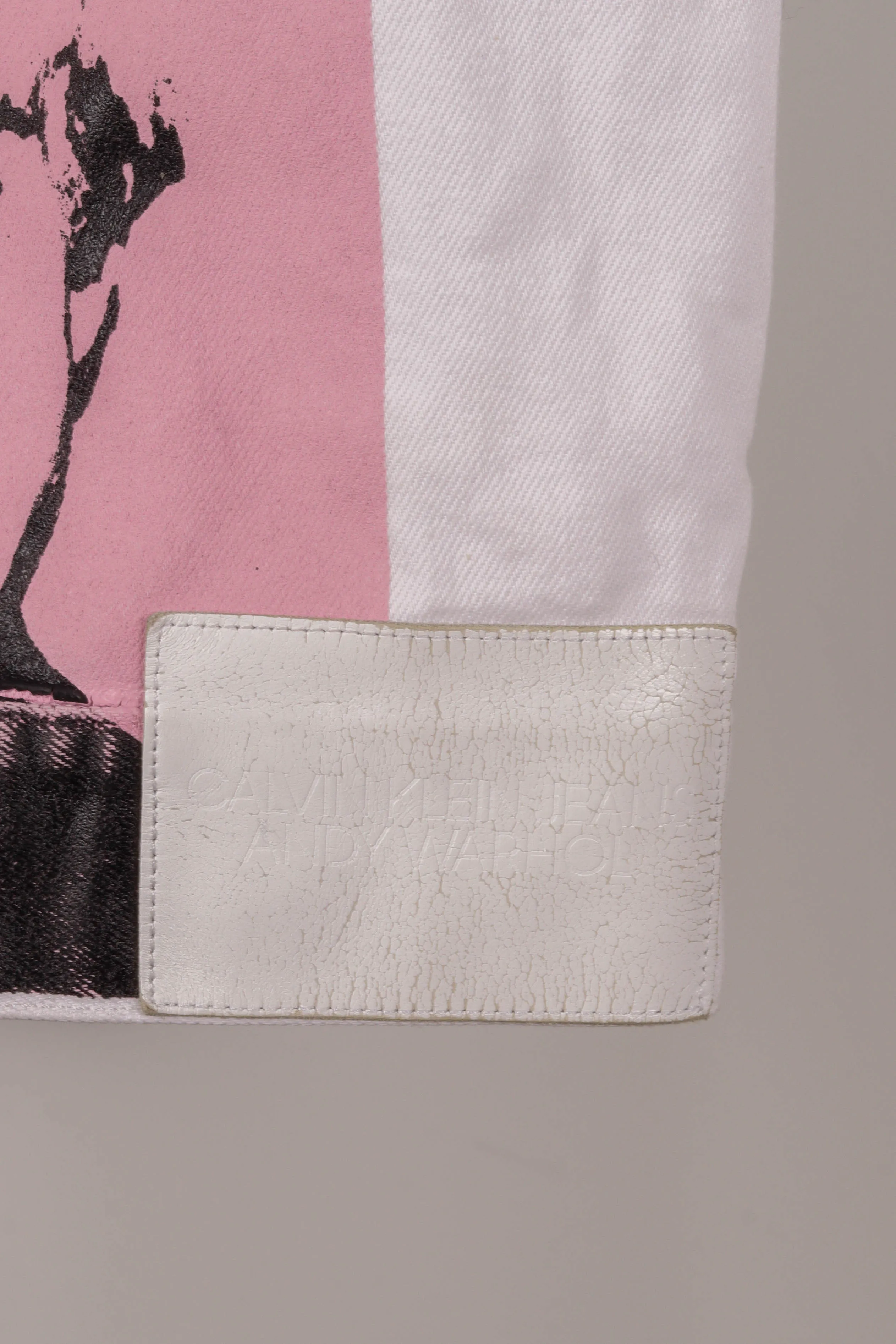 Calvin Klein 205W39 by RAF Simons x Andy Warhol SS18 'Rinse Pink Print' Denim Jacket (2018)