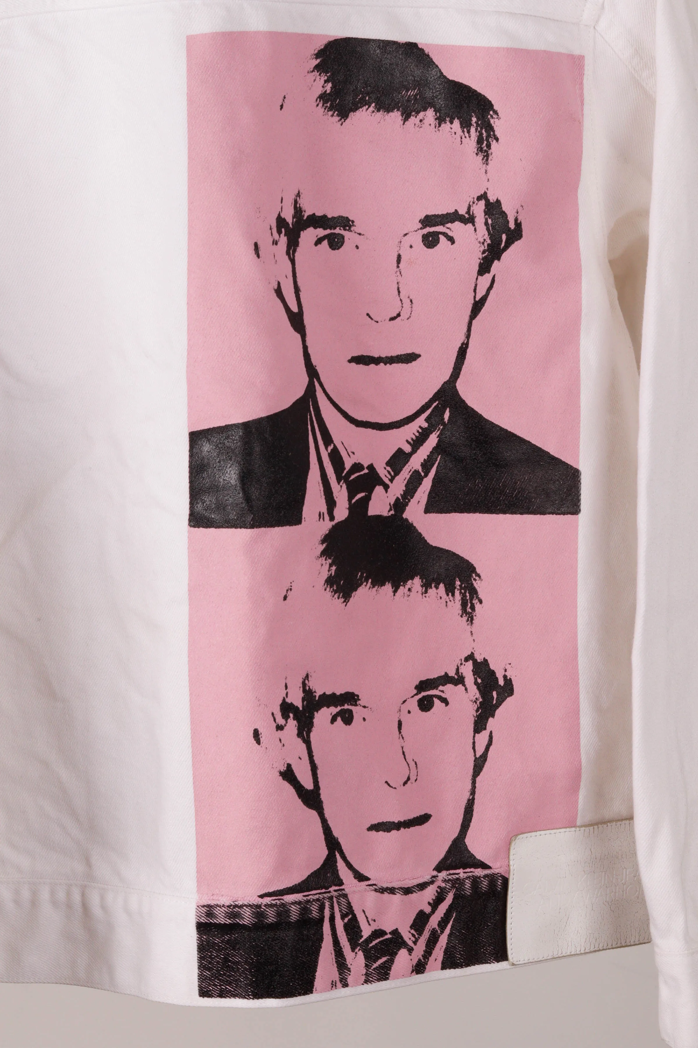 Calvin Klein 205W39 by RAF Simons x Andy Warhol SS18 'Rinse Pink Print' Denim Jacket (2018)