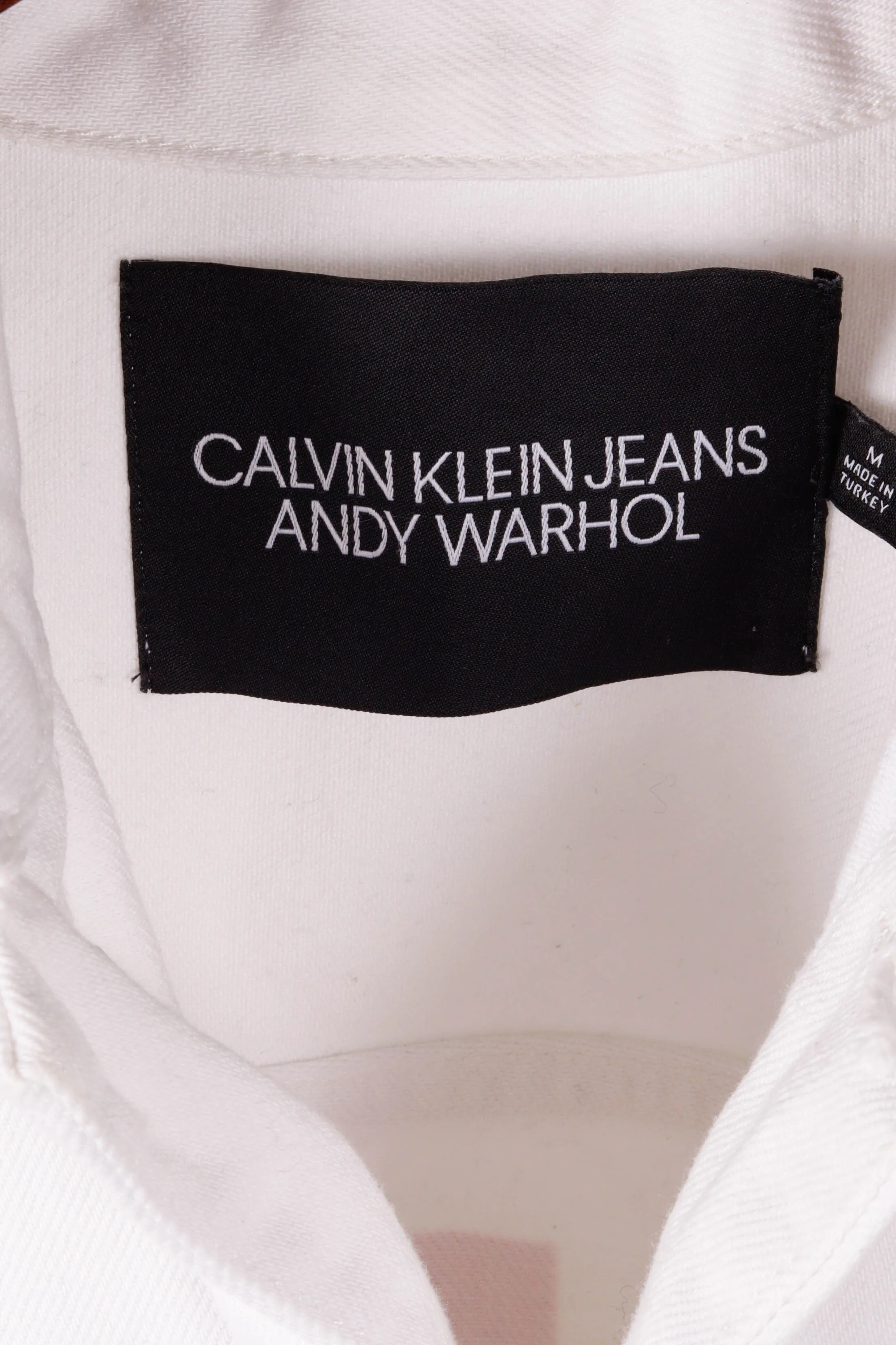 Calvin Klein 205W39 by RAF Simons x Andy Warhol SS18 'Rinse Pink Print' Denim Jacket (2018)