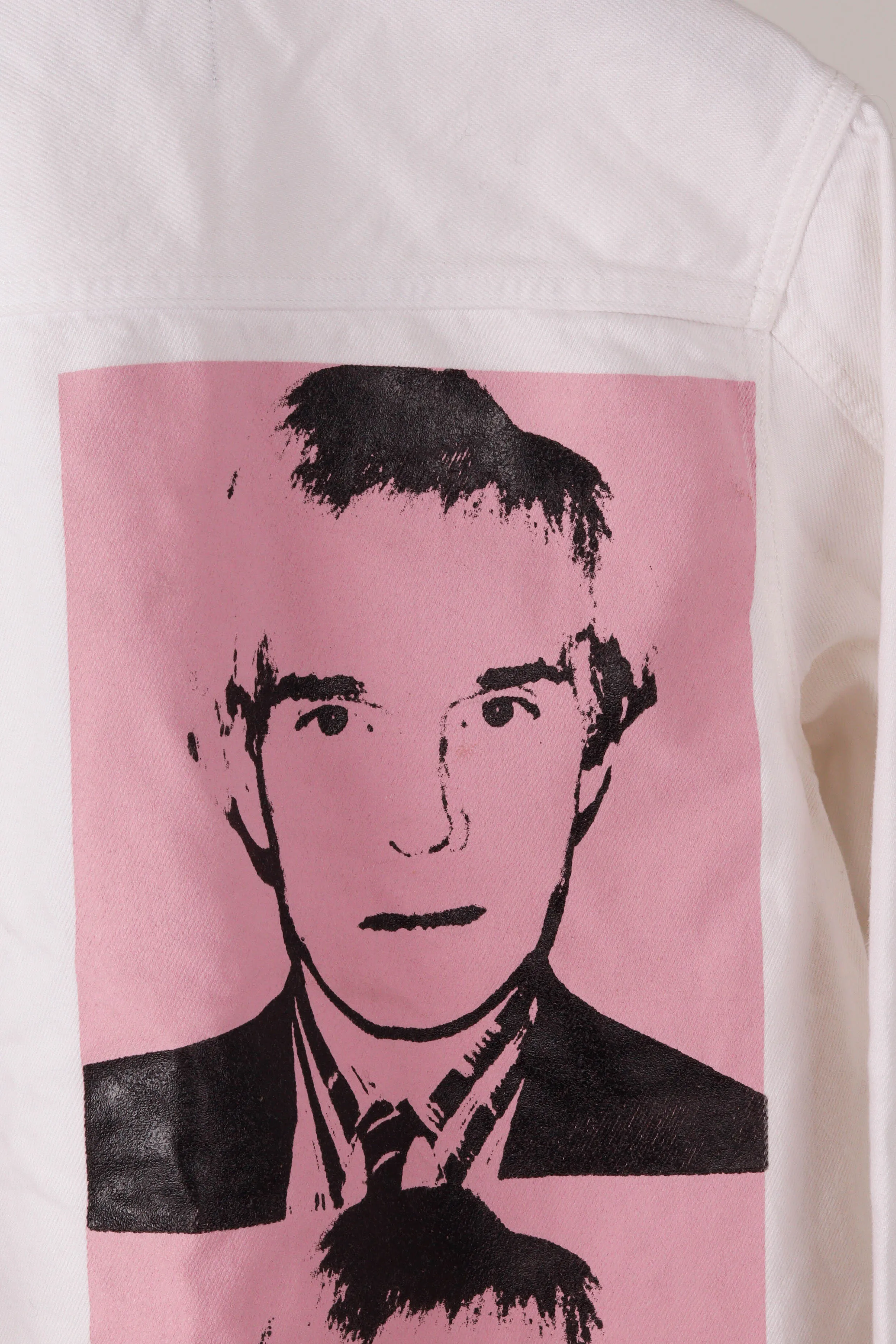 Calvin Klein 205W39 by RAF Simons x Andy Warhol SS18 'Rinse Pink Print' Denim Jacket (2018)