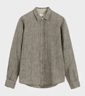 Carol Shirt Linen Brown