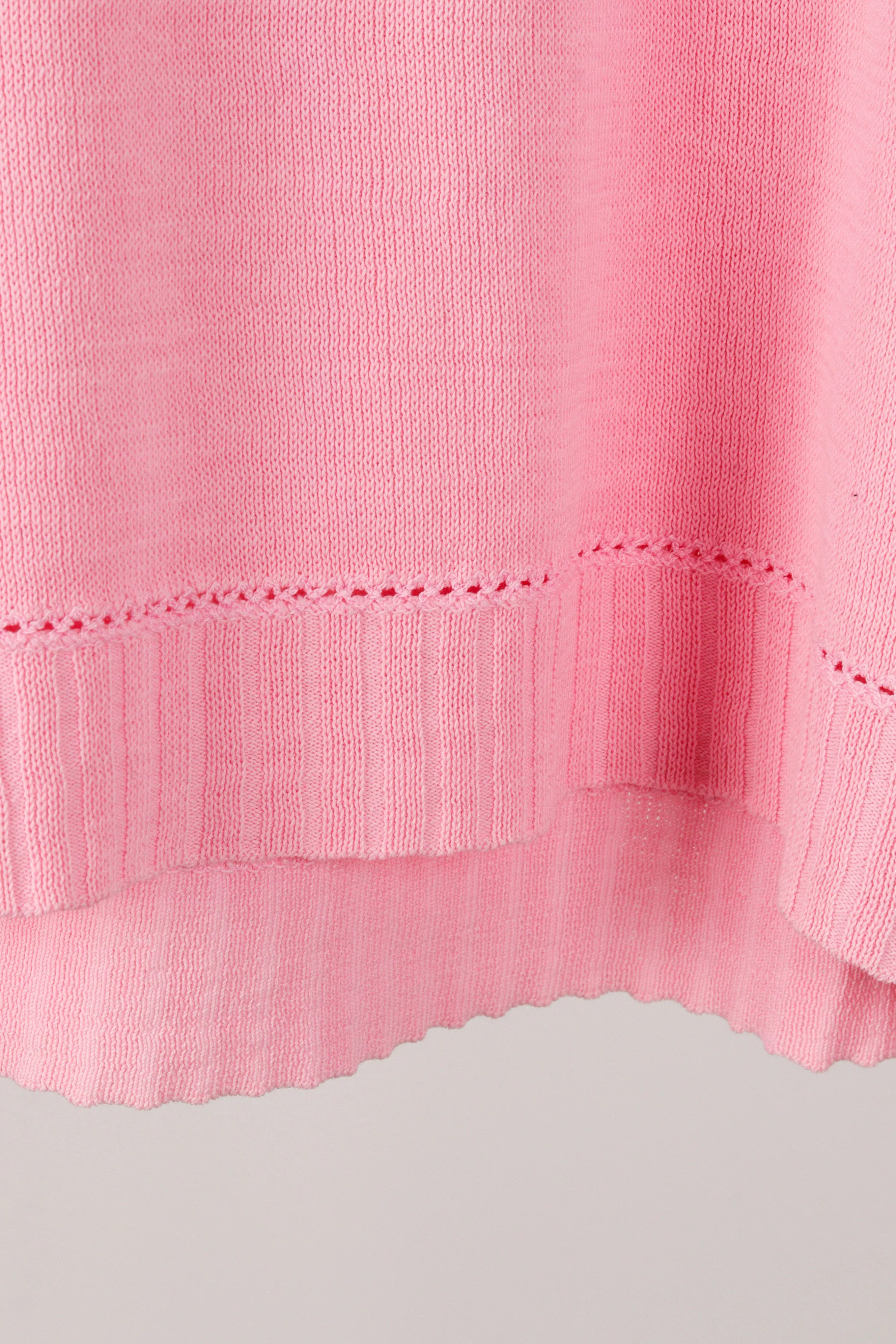 Chanel AW96 'Rose Lace Knit' Tank Top Pink (1996)