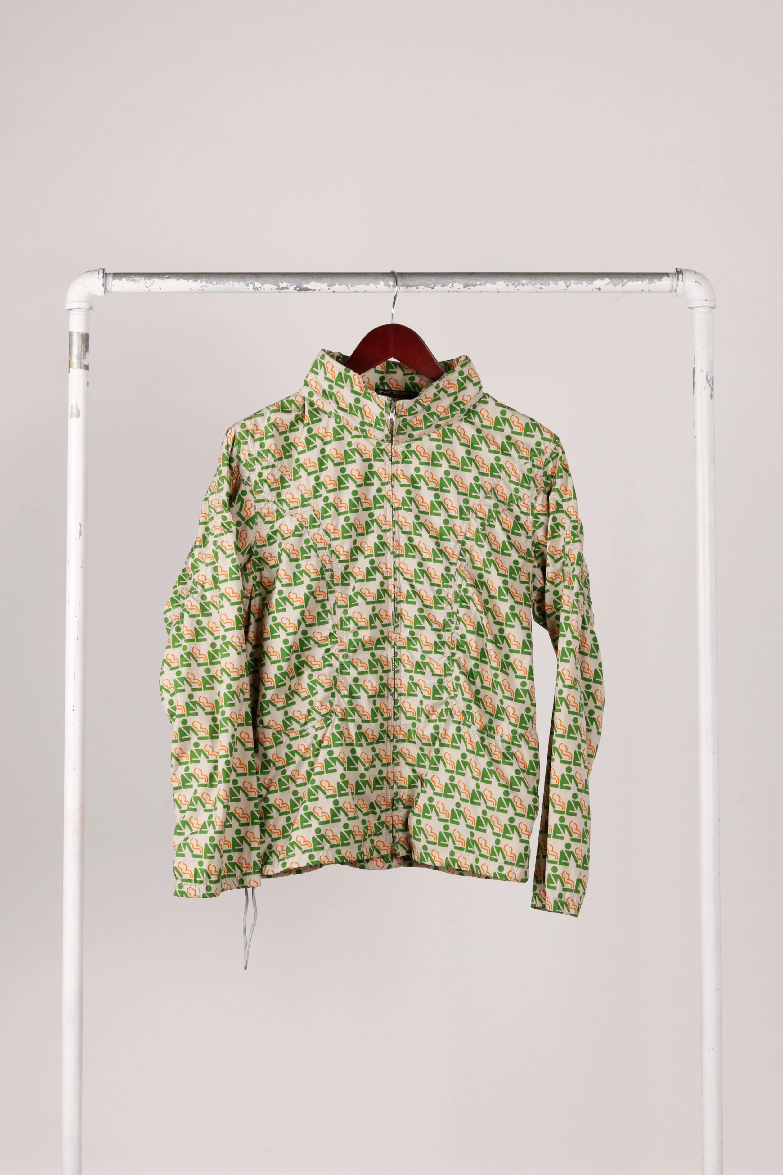 Comme des Garons SHIRT x 10 Corso Como Seoul FW10 'Smoking Section Print' Windbreaker Jacket Green (2010)