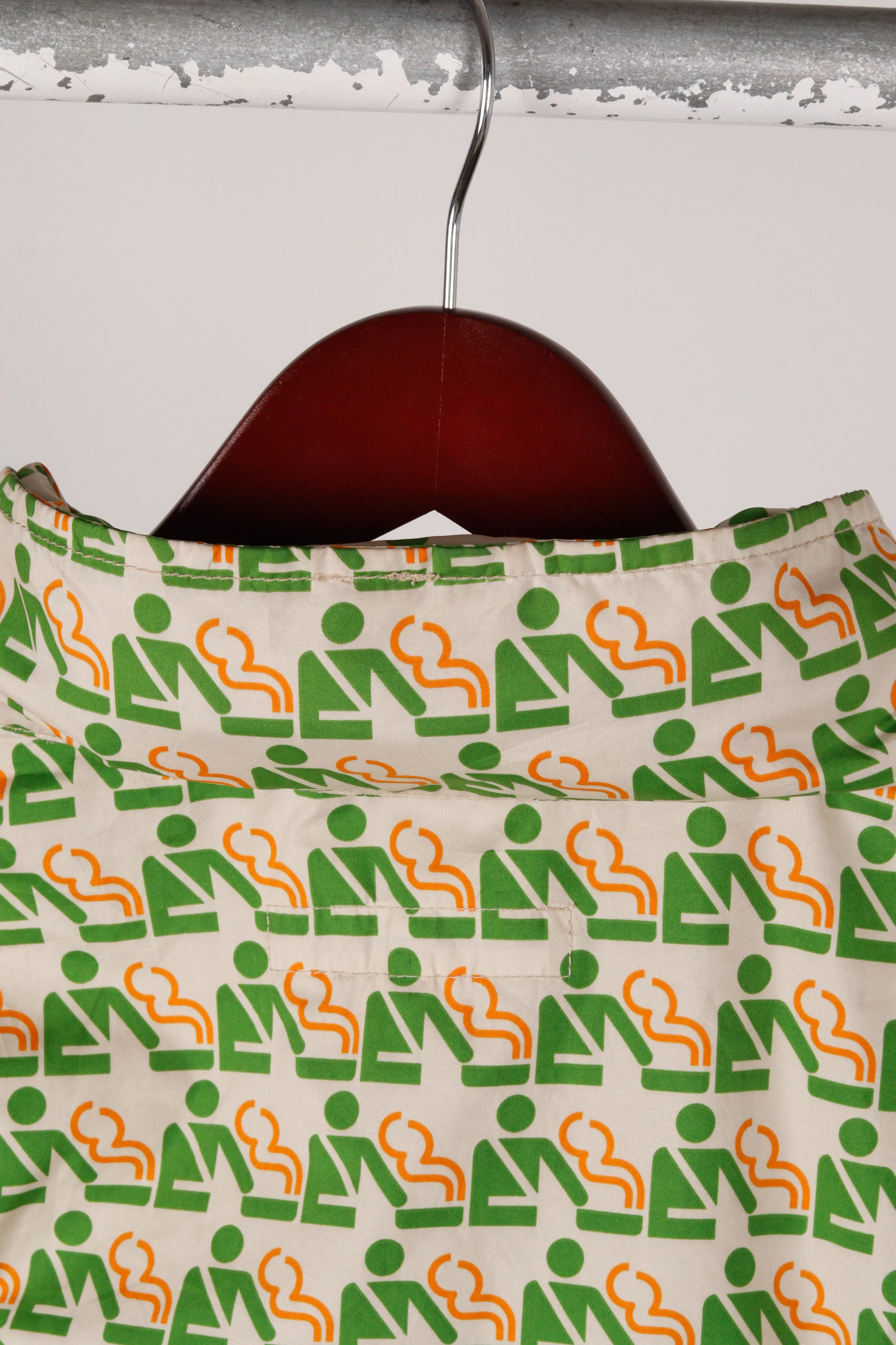 Comme des Garons SHIRT x 10 Corso Como Seoul FW10 'Smoking Section Print' Windbreaker Jacket Green (2010)