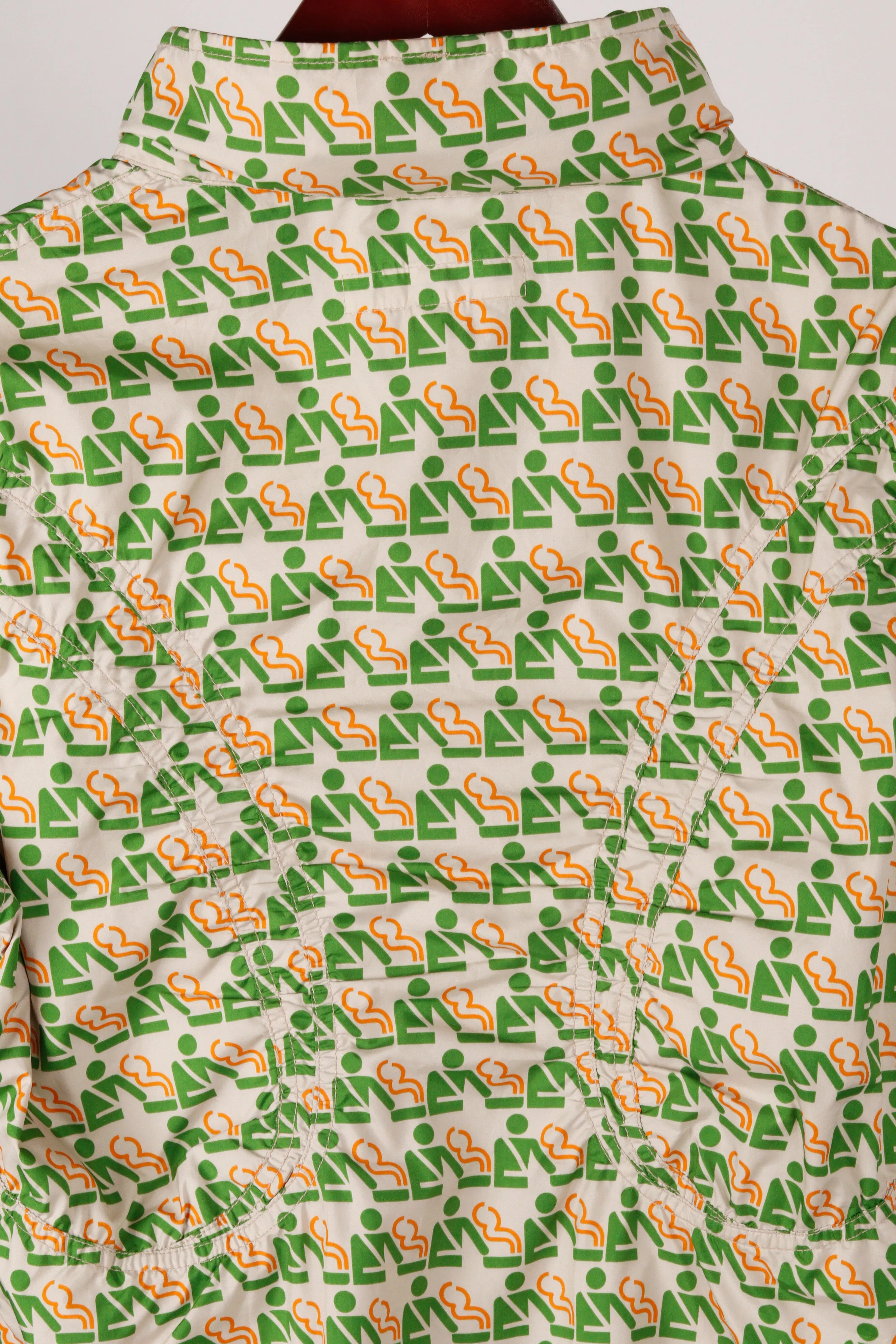 Comme des Garons SHIRT x 10 Corso Como Seoul FW10 'Smoking Section Print' Windbreaker Jacket Green (2010)