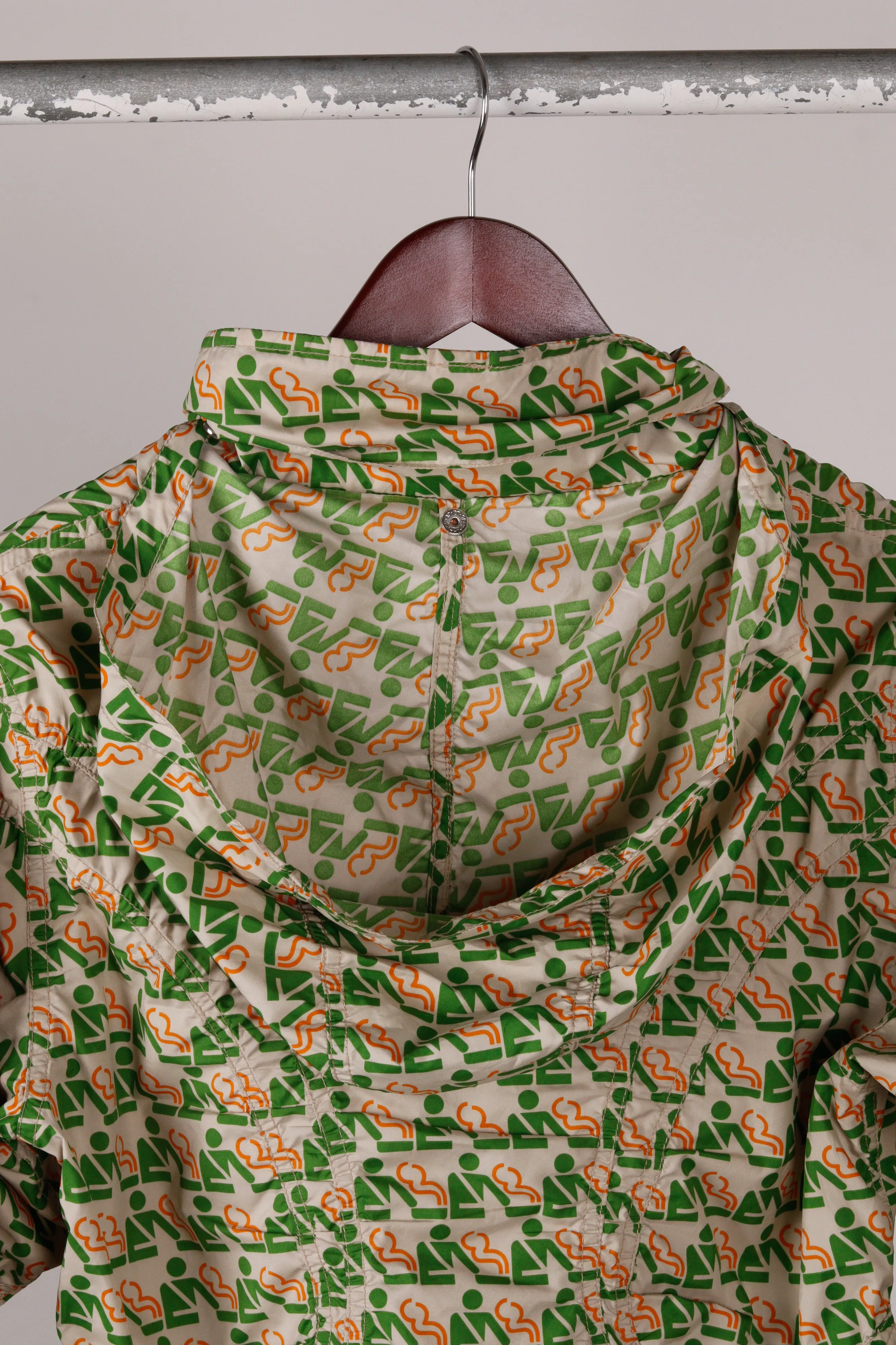 Comme des Garons SHIRT x 10 Corso Como Seoul FW10 'Smoking Section Print' Windbreaker Jacket Green (2010)