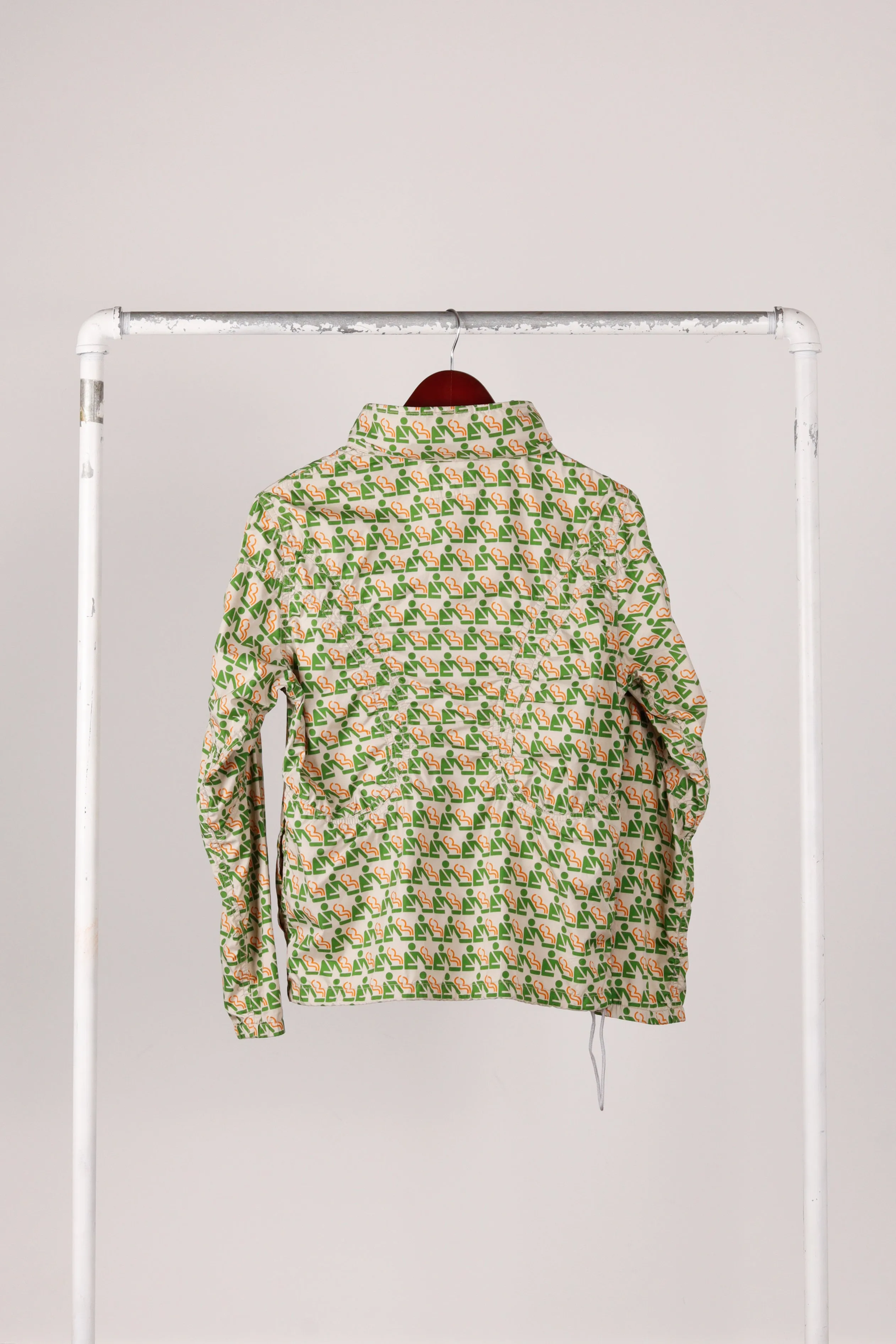 Comme des Garons SHIRT x 10 Corso Como Seoul FW10 'Smoking Section Print' Windbreaker Jacket Green (2010)