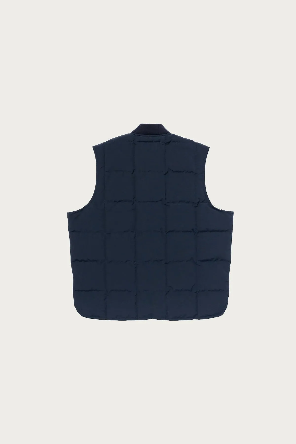 Cotton/Nylon Down Vest - Navy