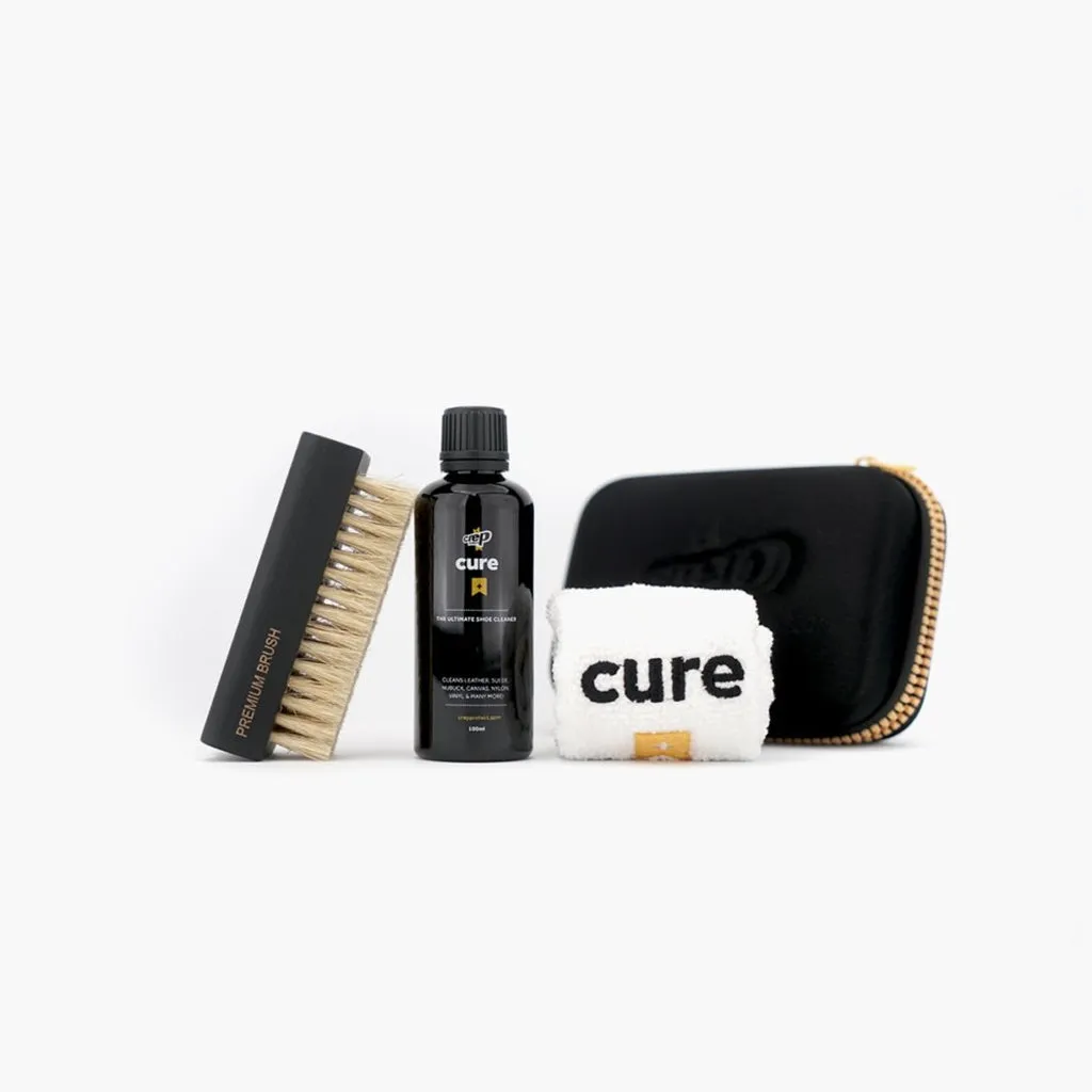 CREP PROTECT CURE ( BRUSH. 100ML CLEANING SOLUTION. AND MICROFIBER CLOTH )