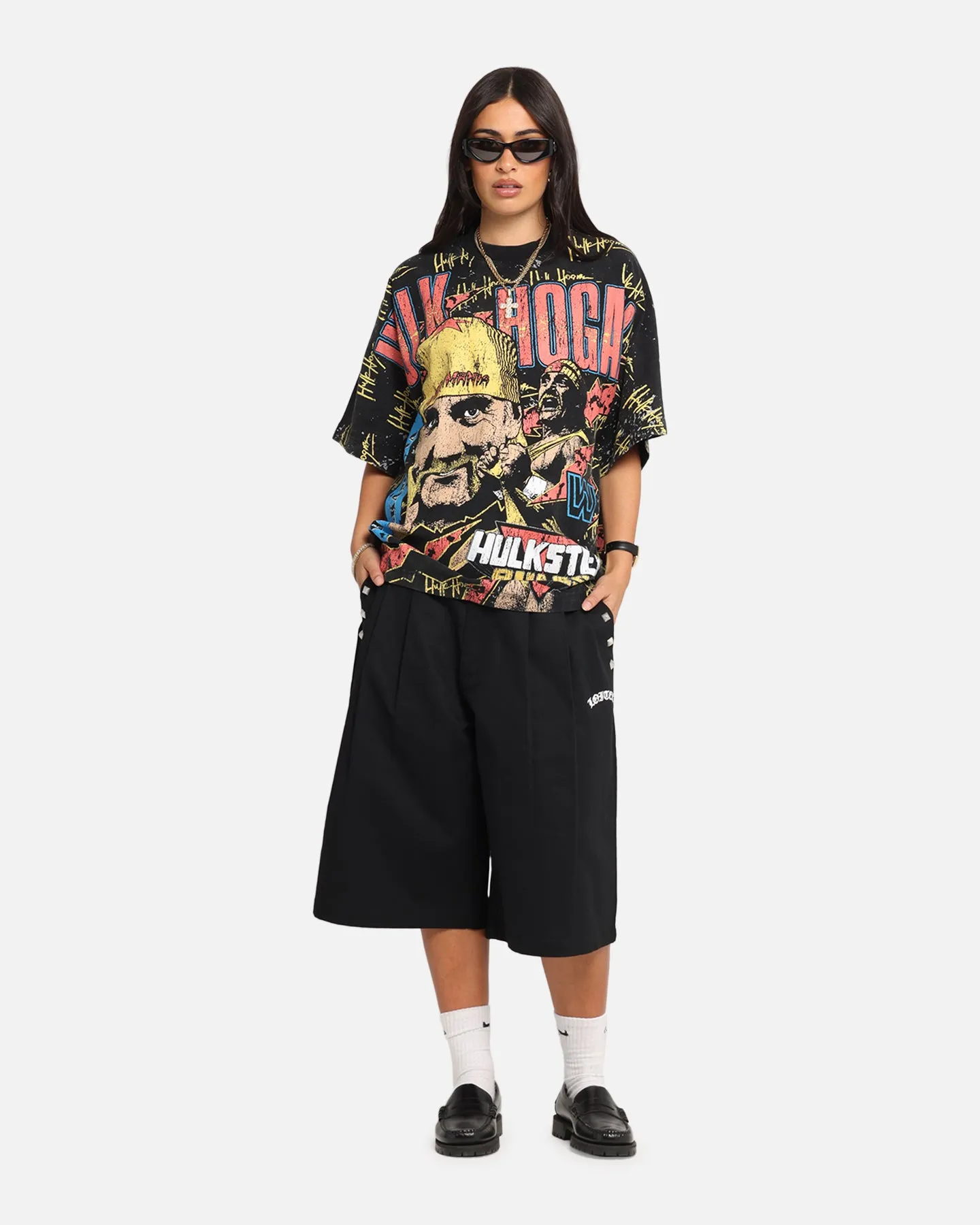 Culture Kings X WWE Hulk Hogan All Over Print T-Shirt Black