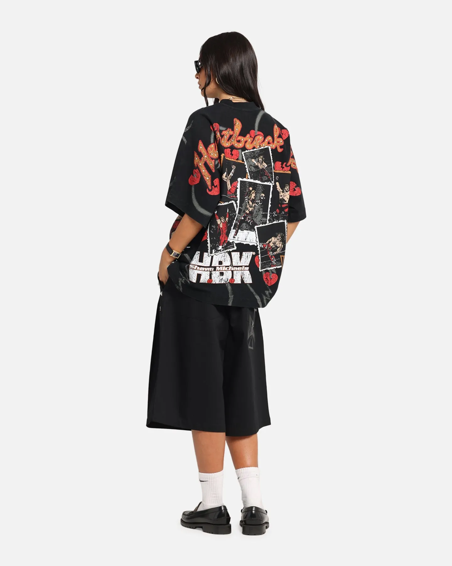 Culture Kings X WWE Shawn Michaels All Over Print T-Shirt Black