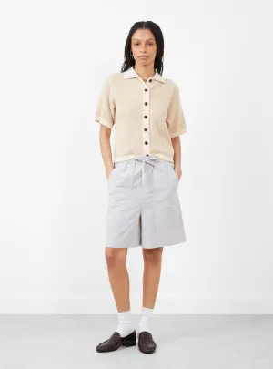 Emeric Shorts Gris Clair and Ecru