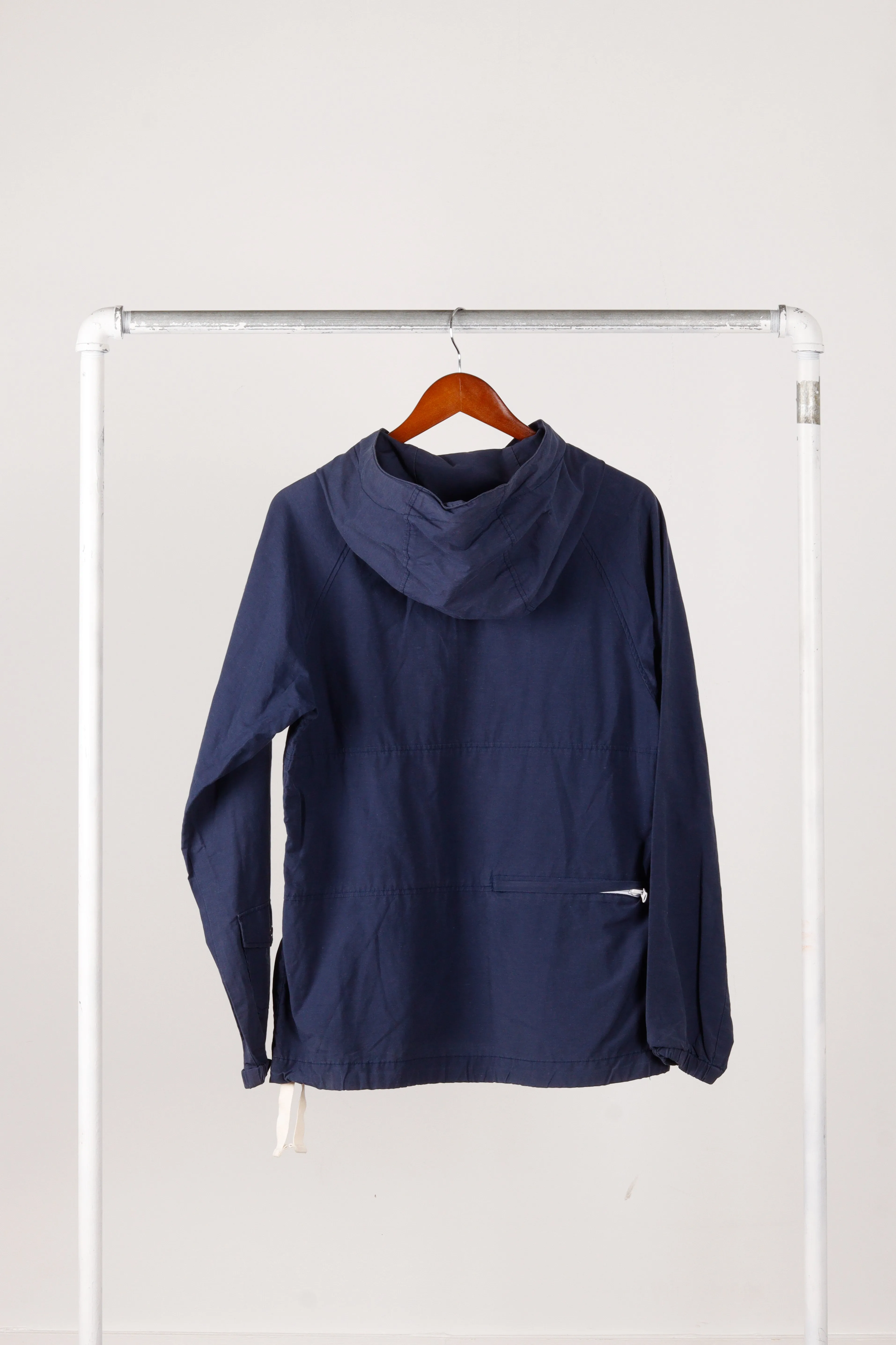 Engineered Garments 'Center Pocket Poplin' Anorak Jacket Navy
