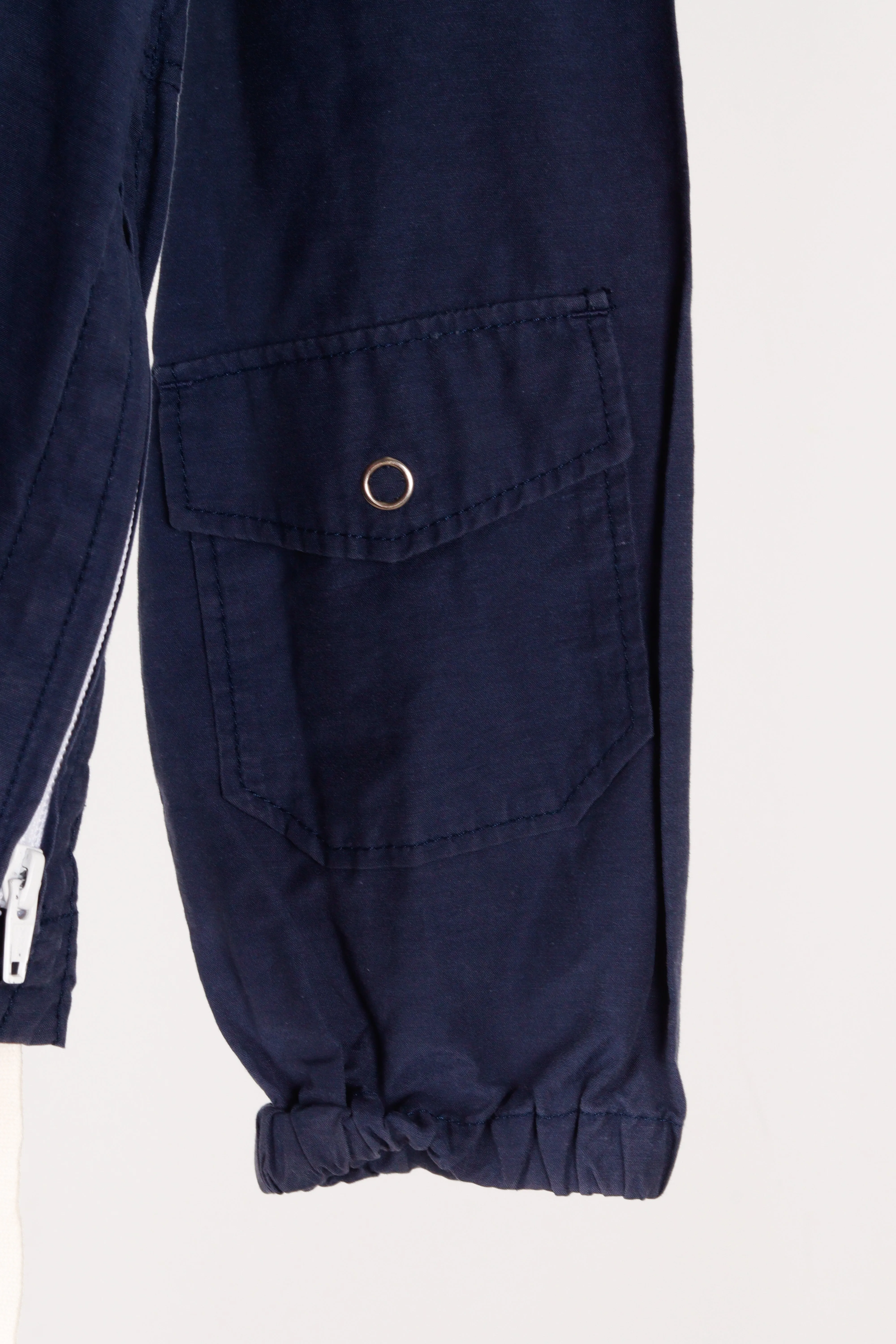 Engineered Garments 'Center Pocket Poplin' Anorak Jacket Navy