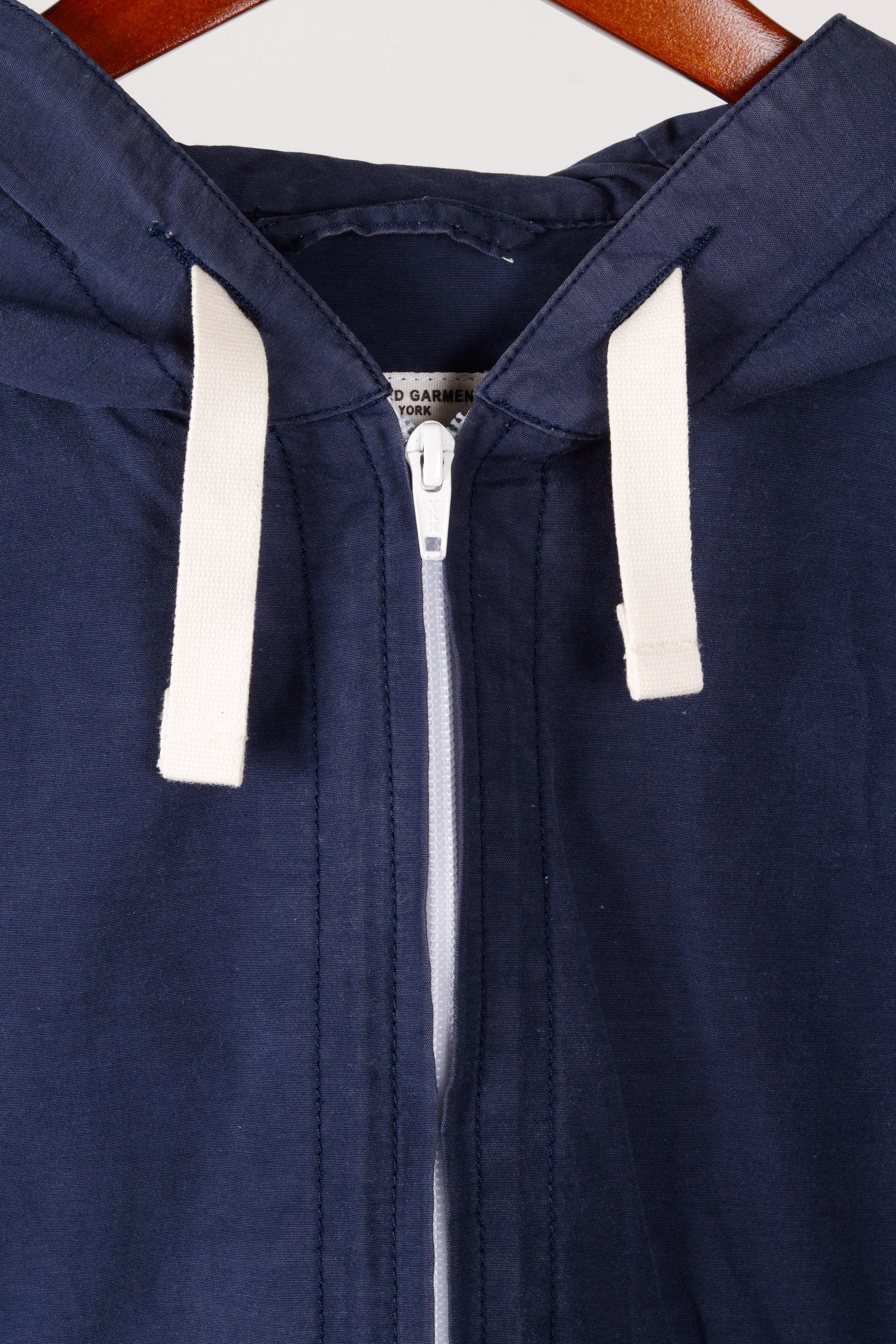 Engineered Garments 'Center Pocket Poplin' Anorak Jacket Navy