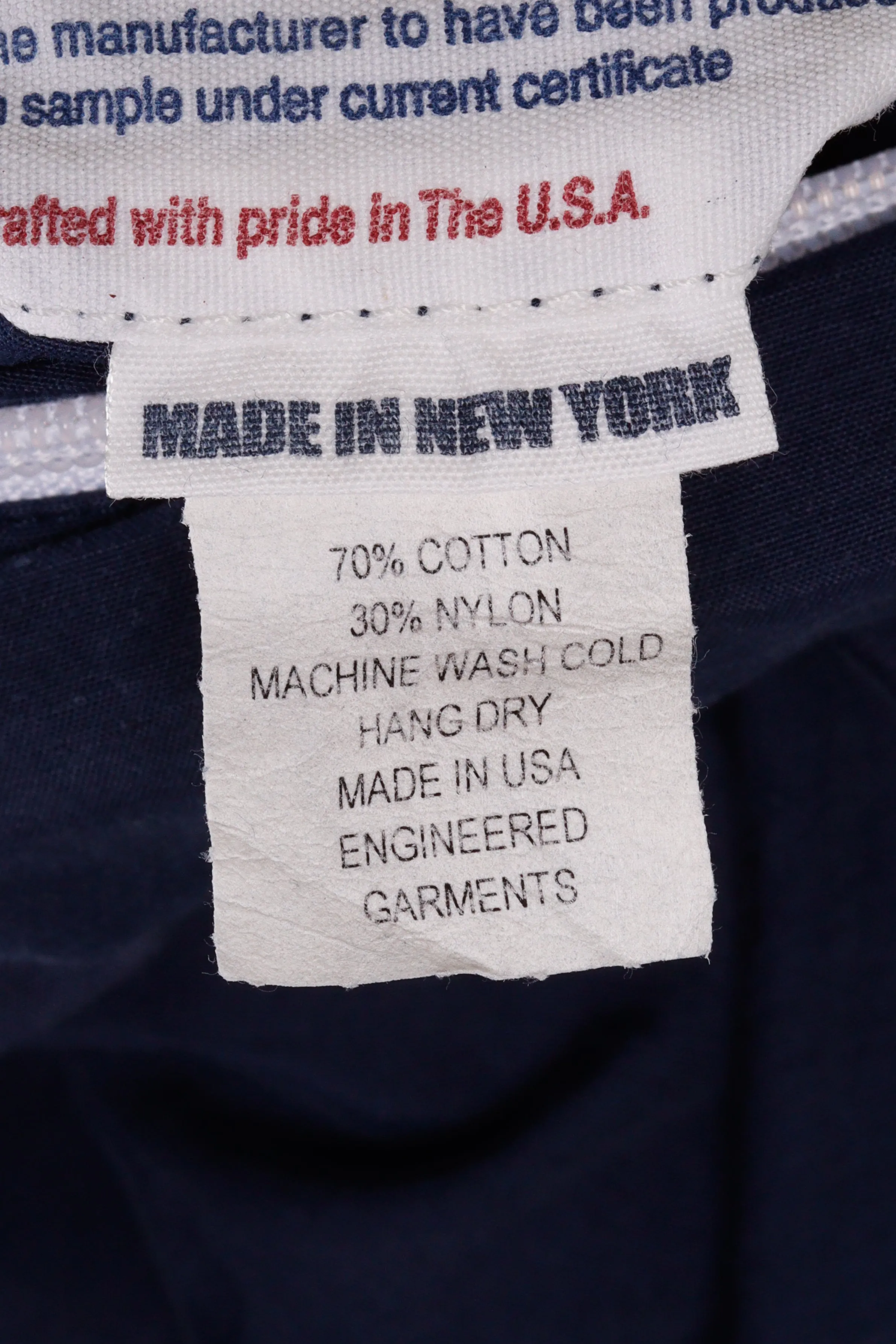 Engineered Garments 'Center Pocket Poplin' Anorak Jacket Navy