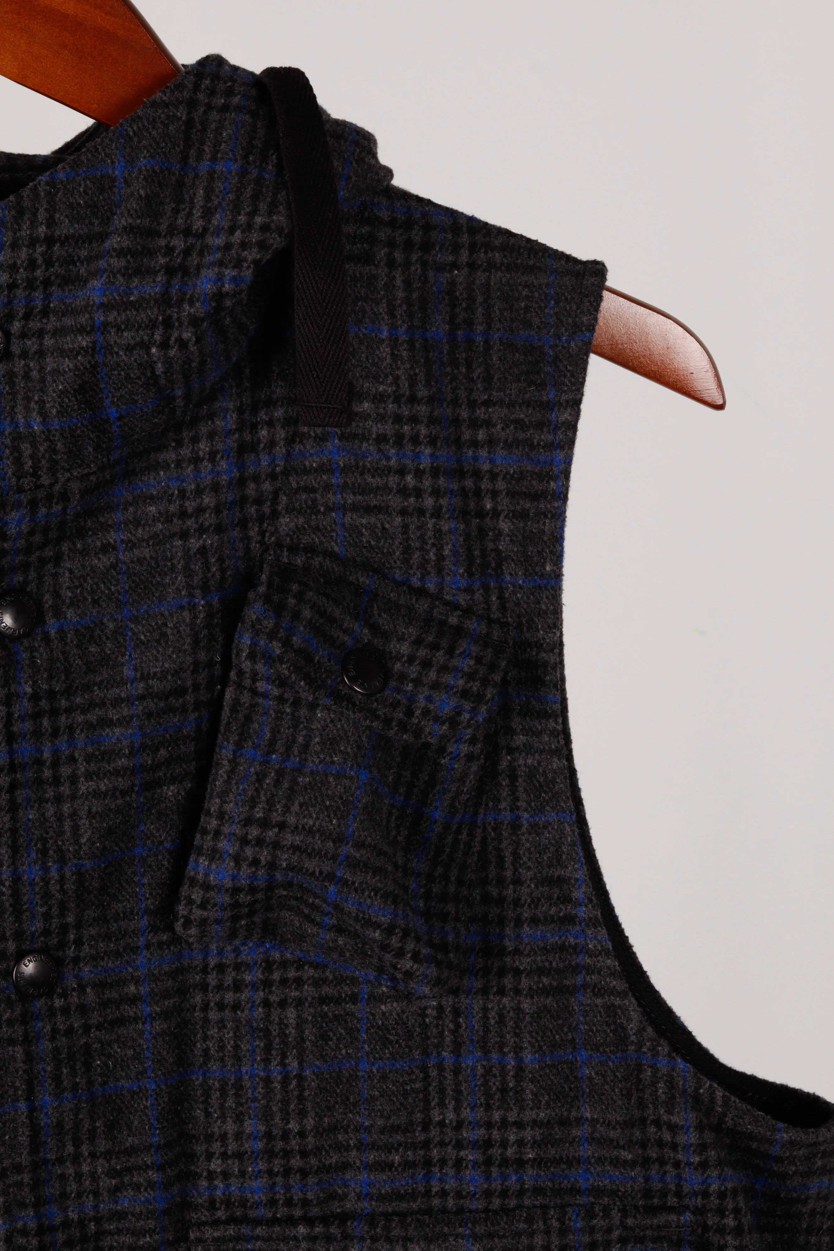 Engineered Garments FW21 'Plaid Field Cargo' Hooded Vest (2021)