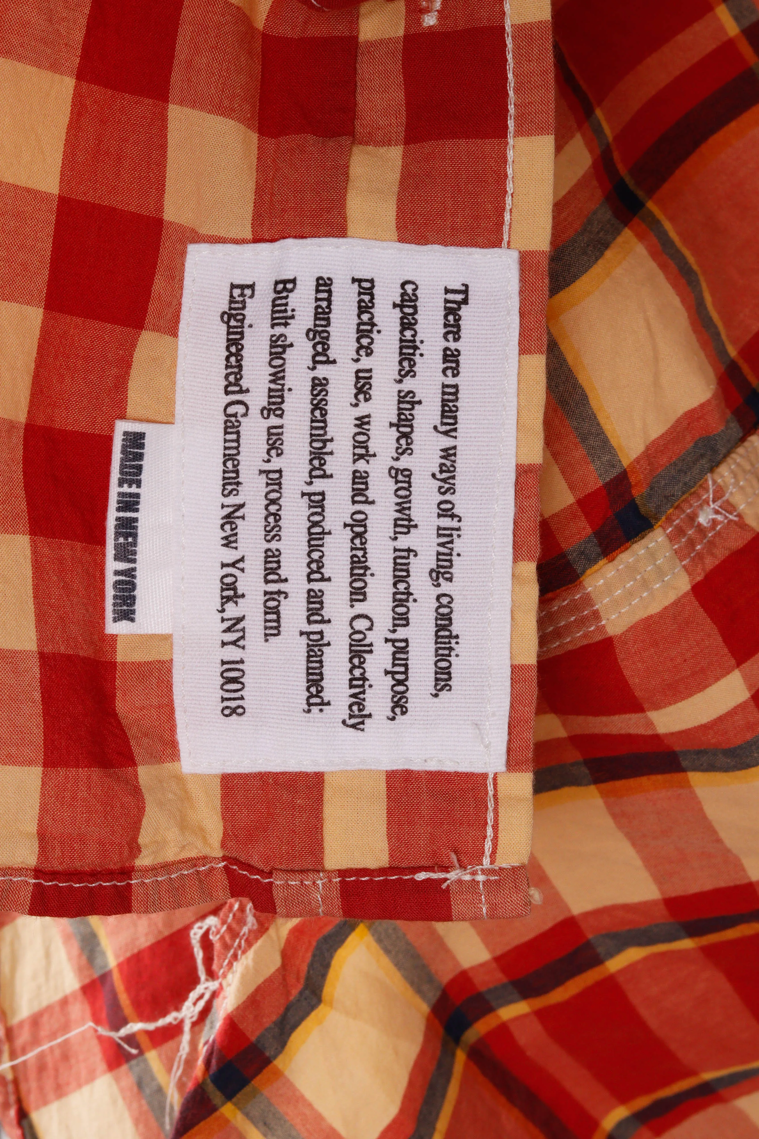 Engineered Garments SS11 'Summer Check Plaid' Shirt Red (2011)