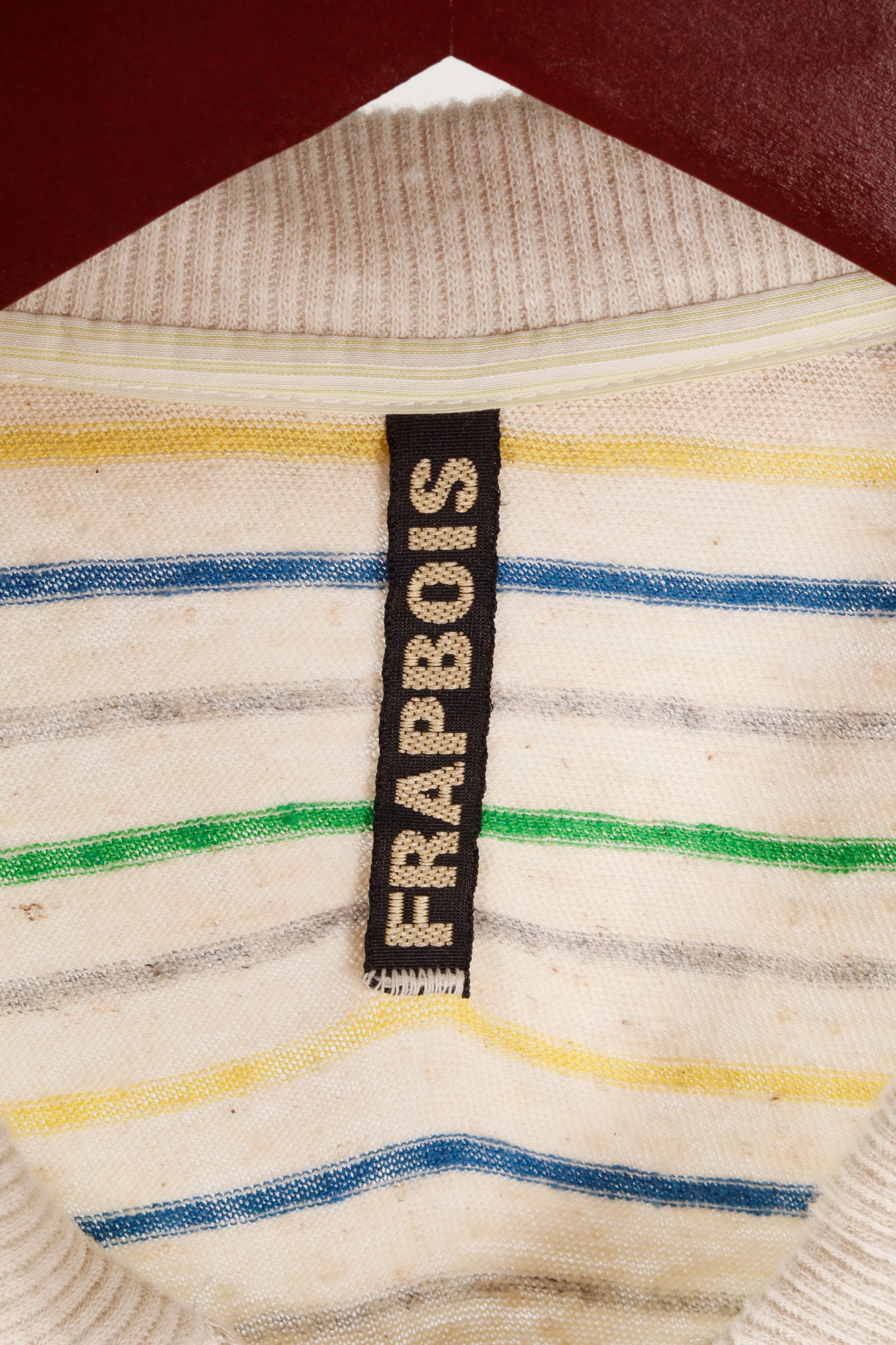 Frapbois 'Mixed Materials' S/S Shirt Cardigan Beige