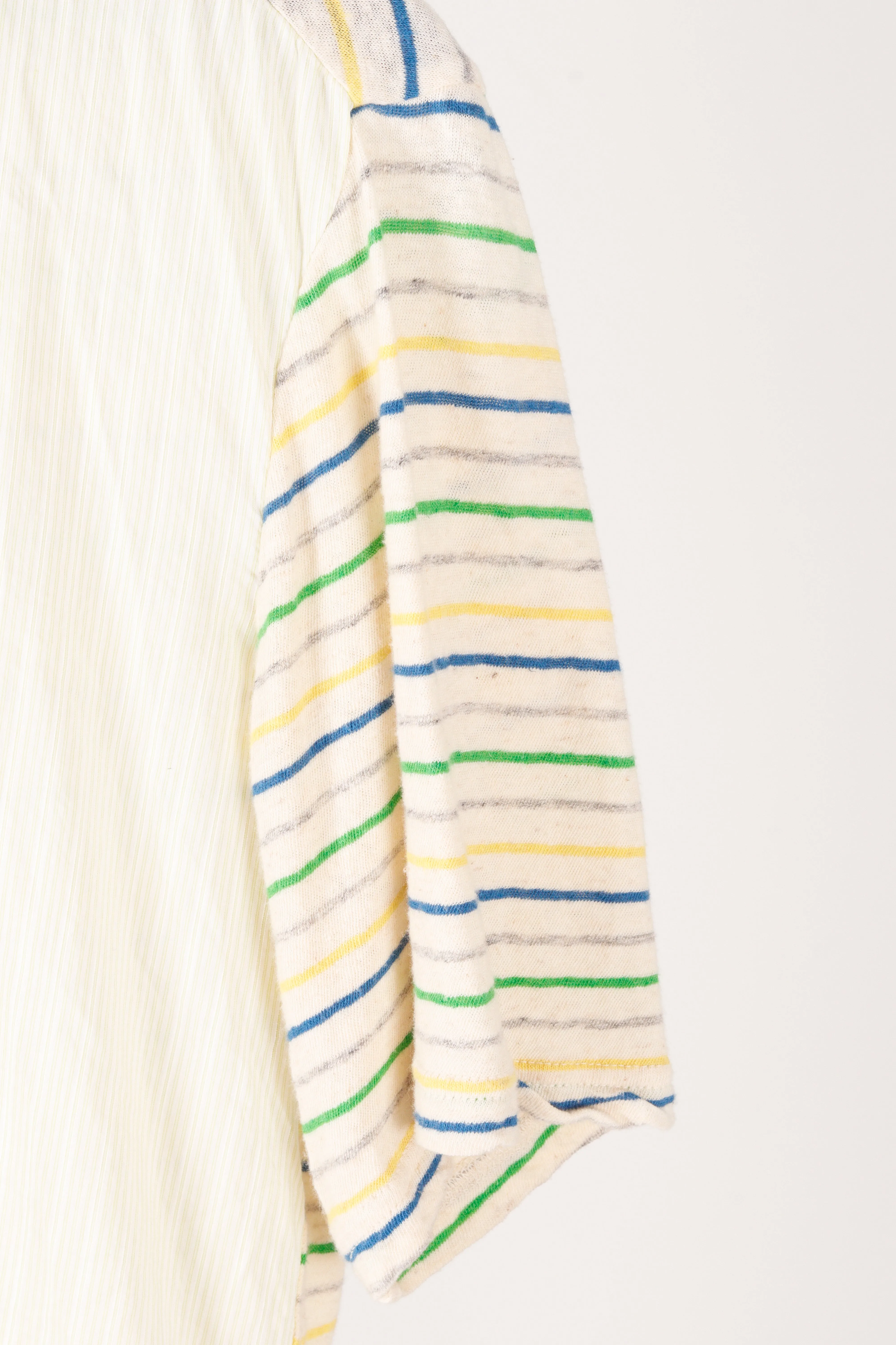 Frapbois 'Mixed Materials' S/S Shirt Cardigan Beige