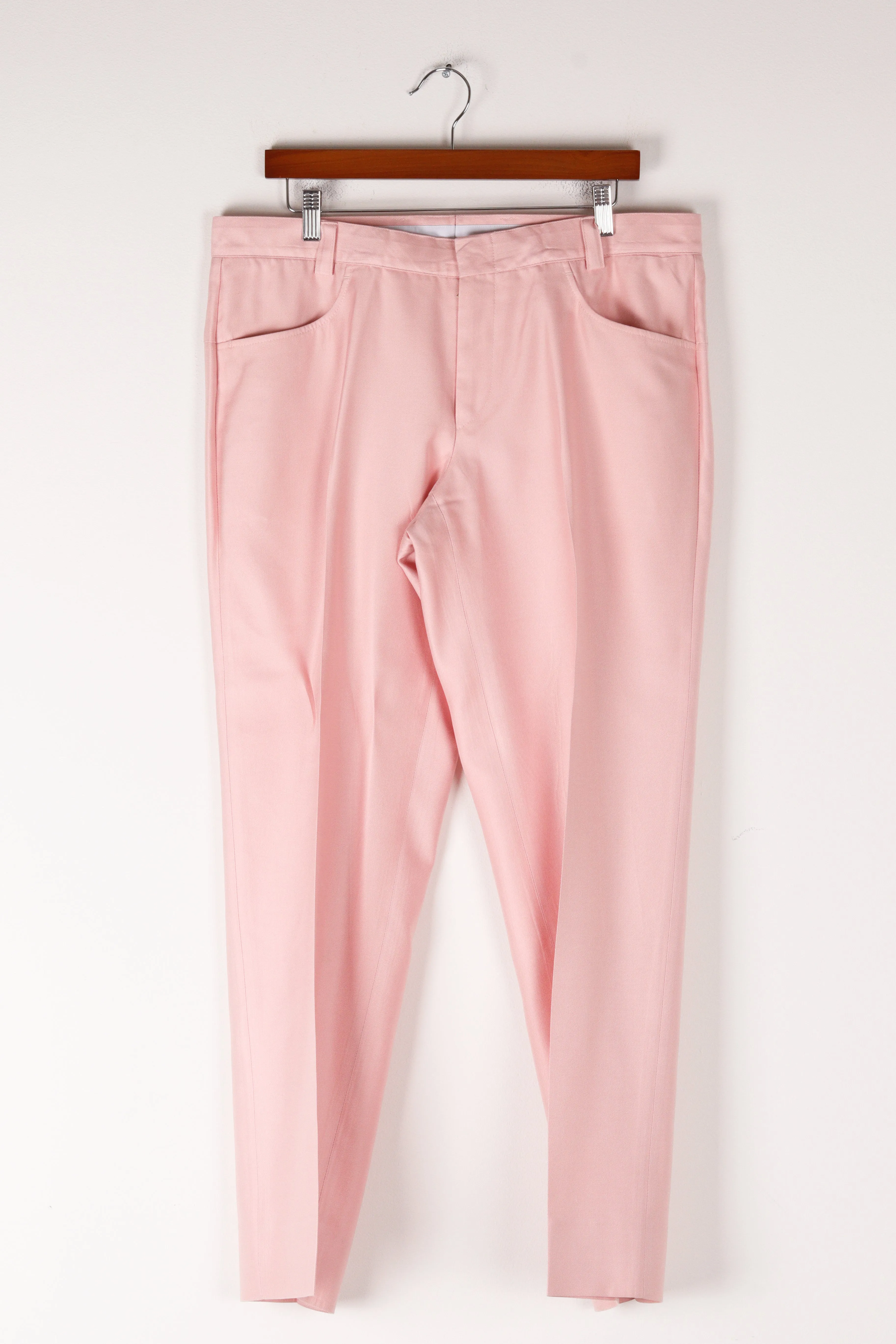 Gianni Versace Couture 'Single Breasted Double Notch Lapel Silk' Suit Set Pink