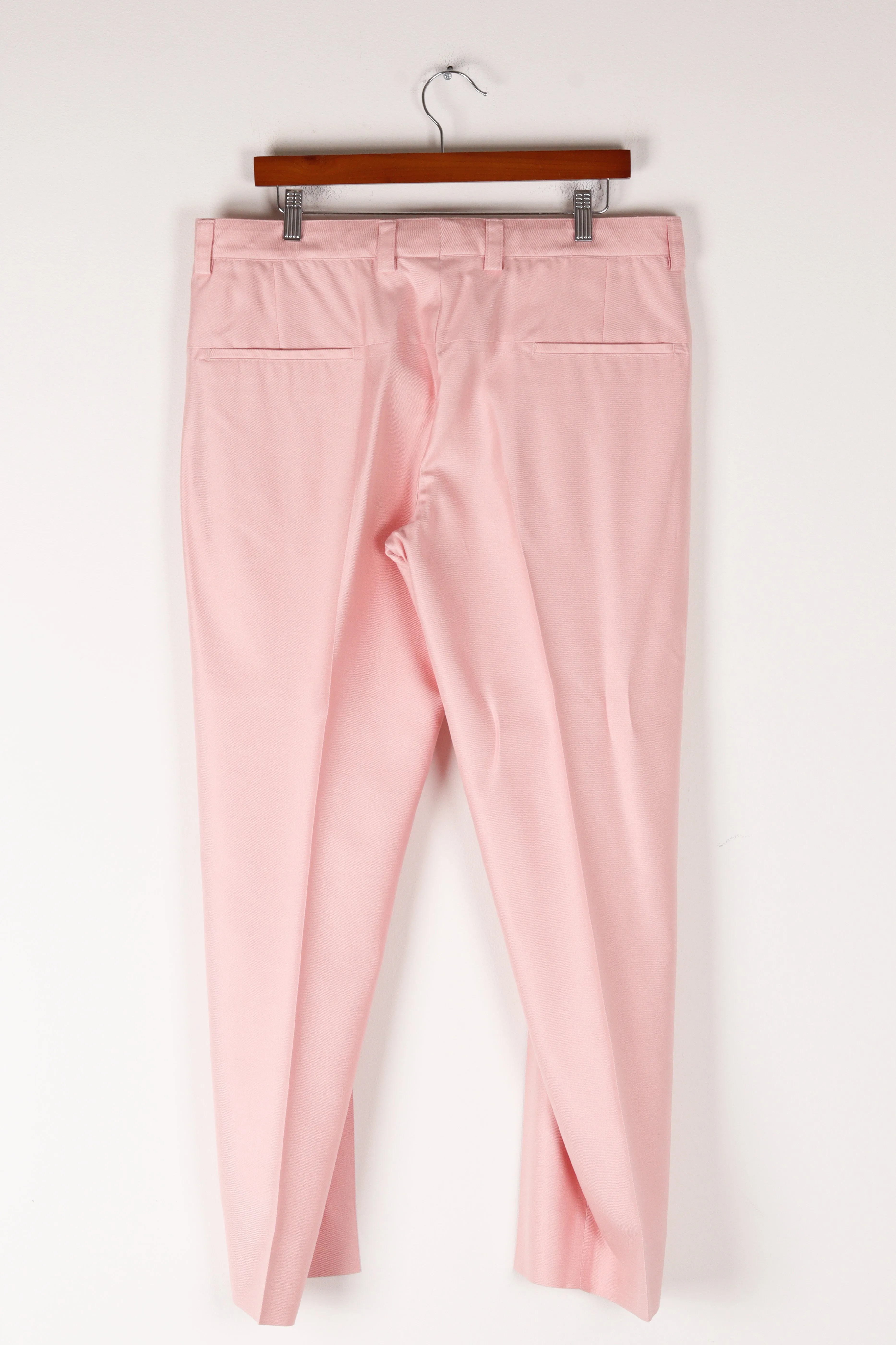 Gianni Versace Couture 'Single Breasted Double Notch Lapel Silk' Suit Set Pink
