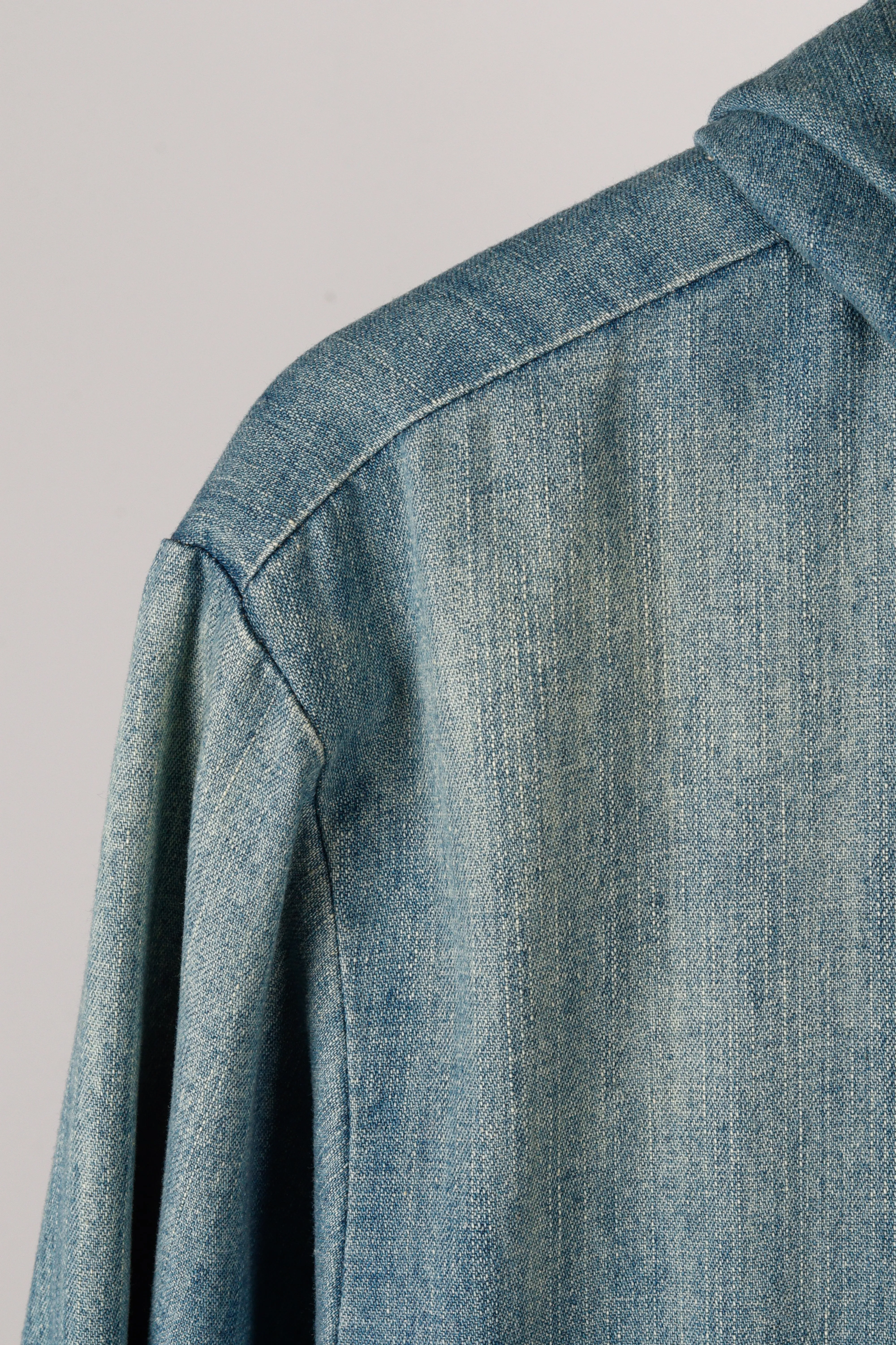 Go Slow Caravan 'Seven Seas' Full-Zip Denim Hooded Jacket