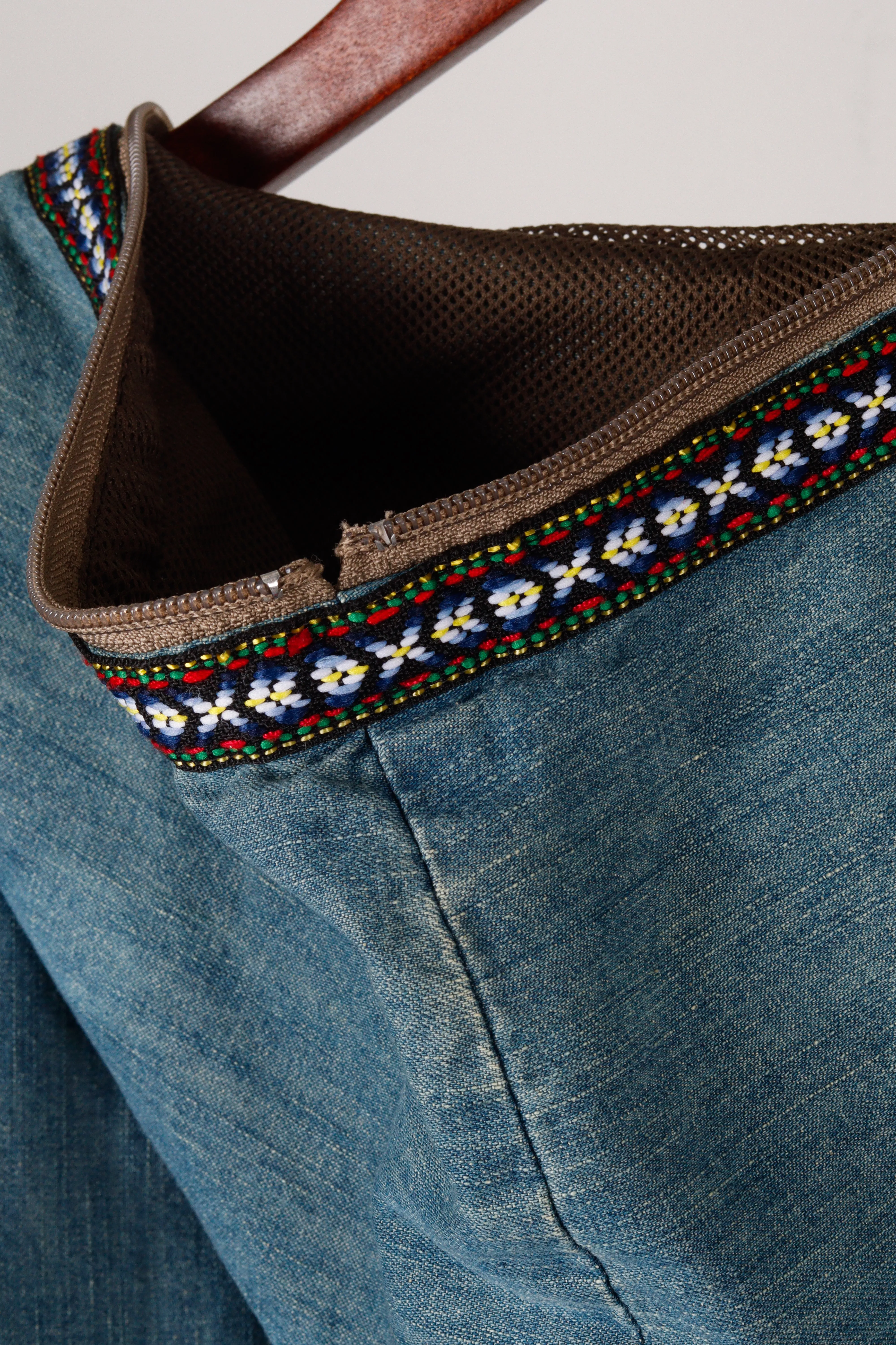 Go Slow Caravan 'Seven Seas' Full-Zip Denim Hooded Jacket