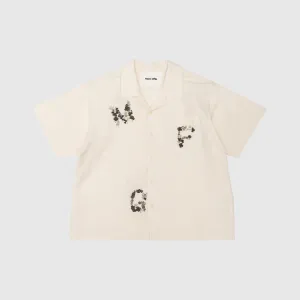 GREETINGS S/S SHIRT CLOVER EMBROIDERY