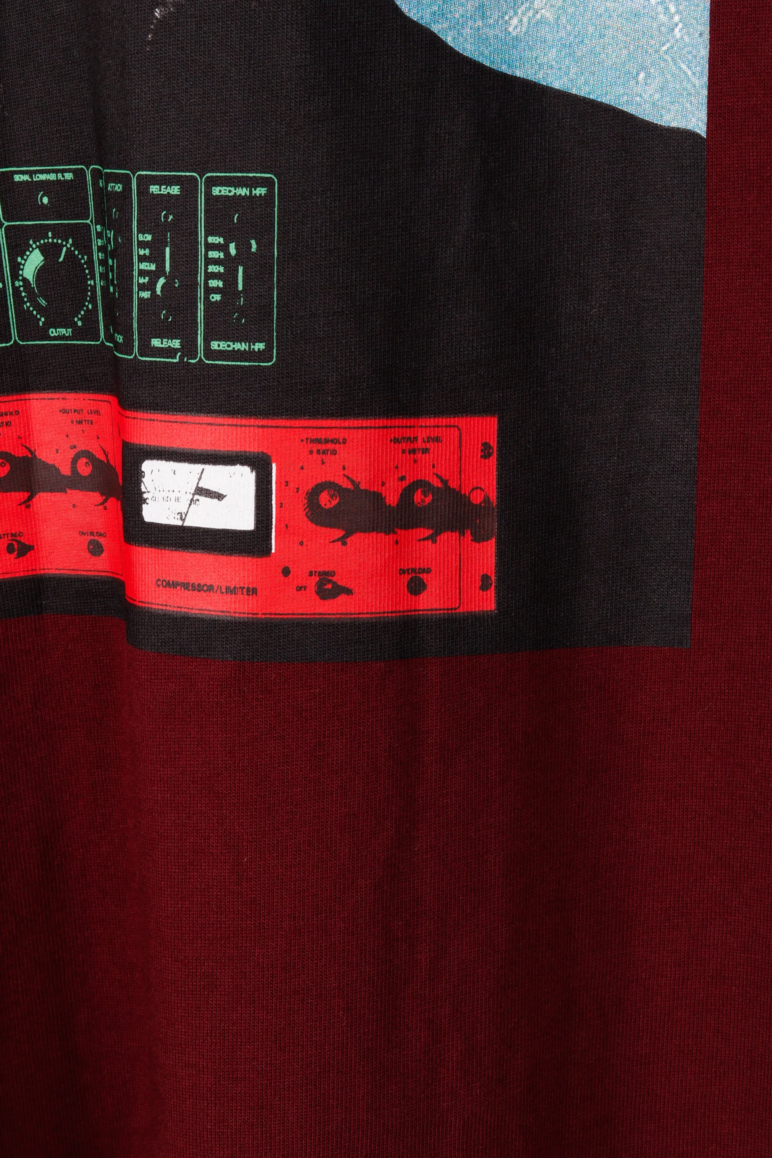 GU x UNDERCOVER FW21 'Heavy Weight Graphic' L/S T-Shirt Wine (2021)