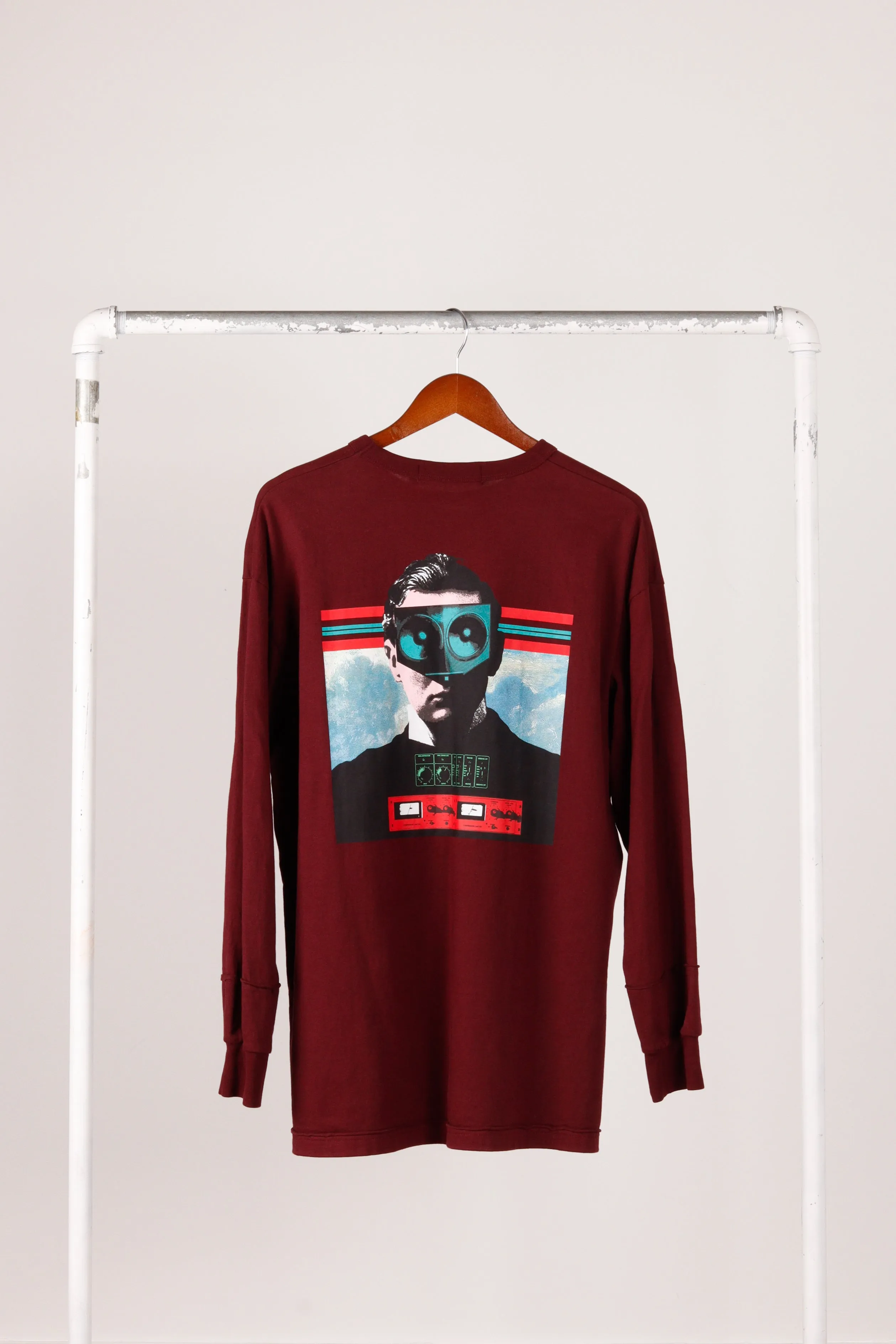 GU x UNDERCOVER FW21 'Heavy Weight Graphic' L/S T-Shirt Wine (2021)